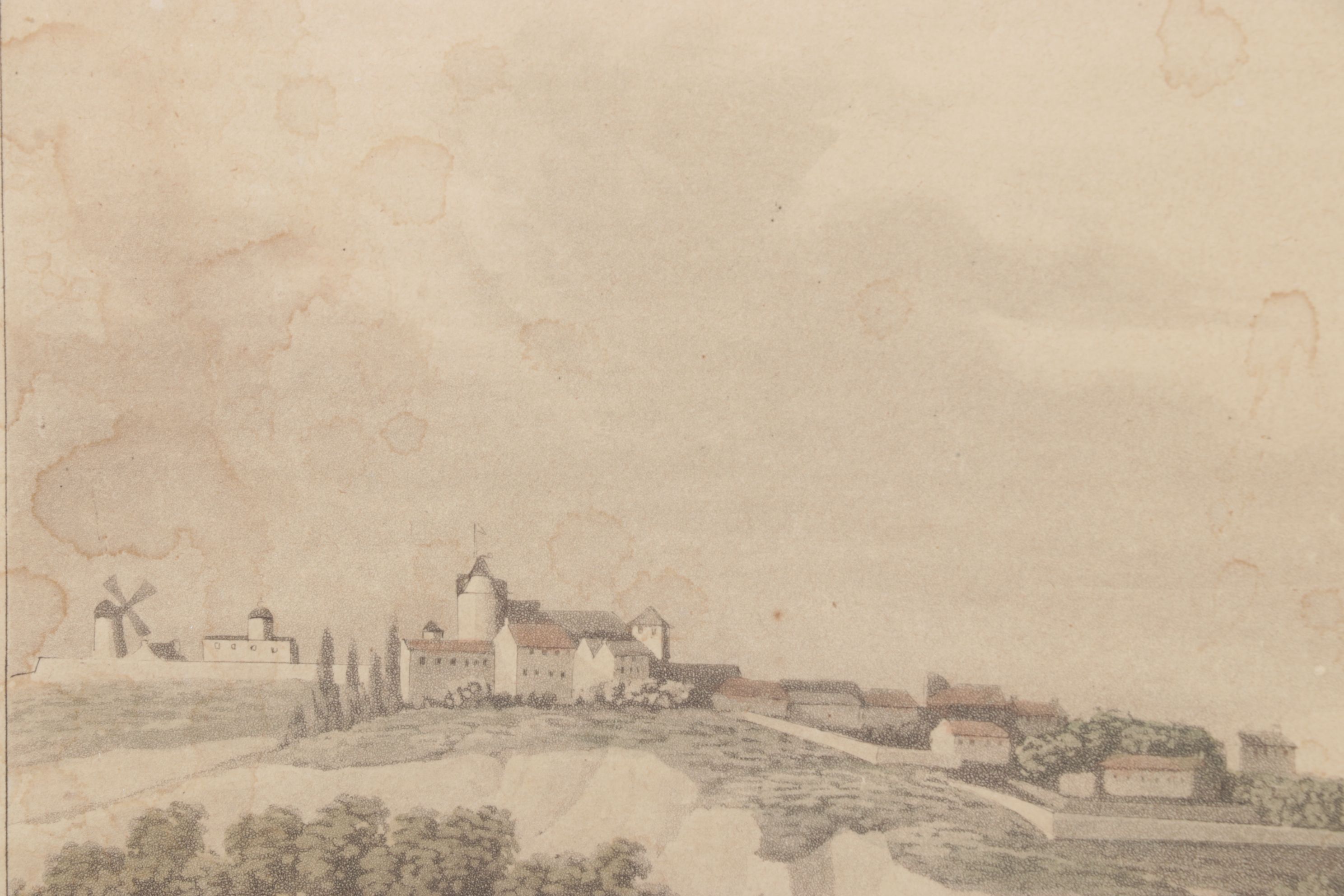 Edward Orme Lithograph After G. Scharf "British Troops in Montmatre...", 1817