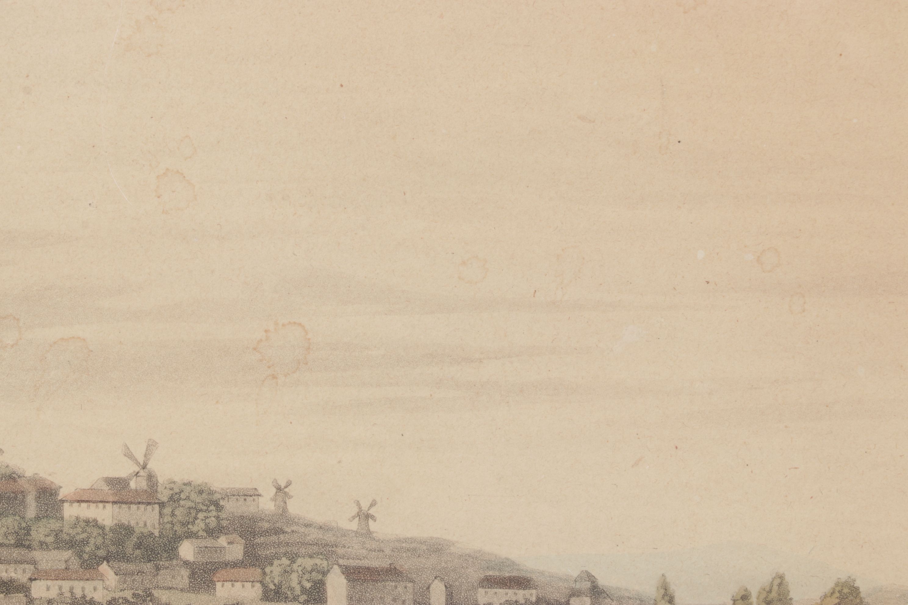 Edward Orme Lithograph After G. Scharf "British Troops in Montmatre...", 1817