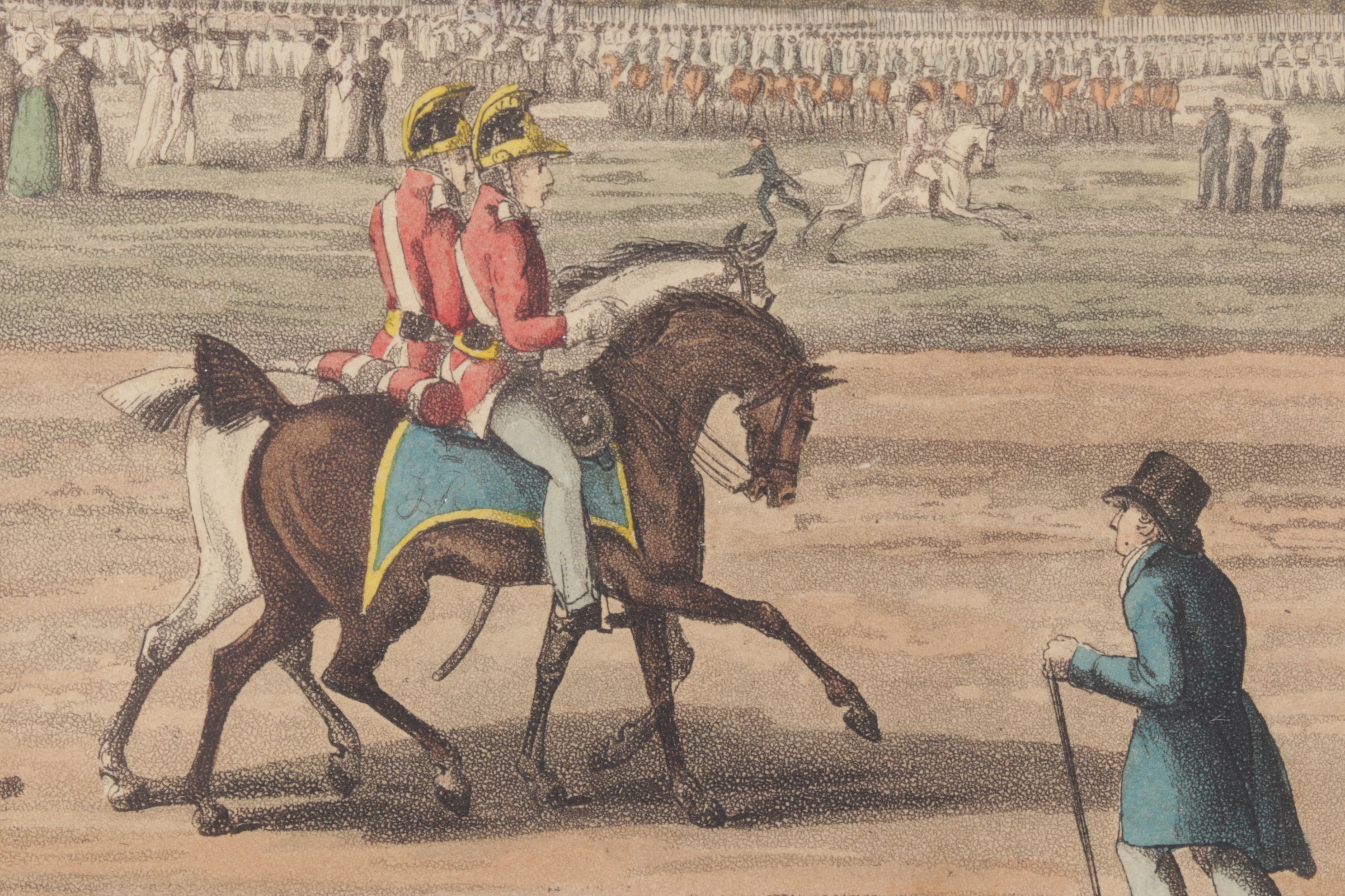 Edward Orme Lithograph After G. Scharf "British Troops in Montmatre...", 1817