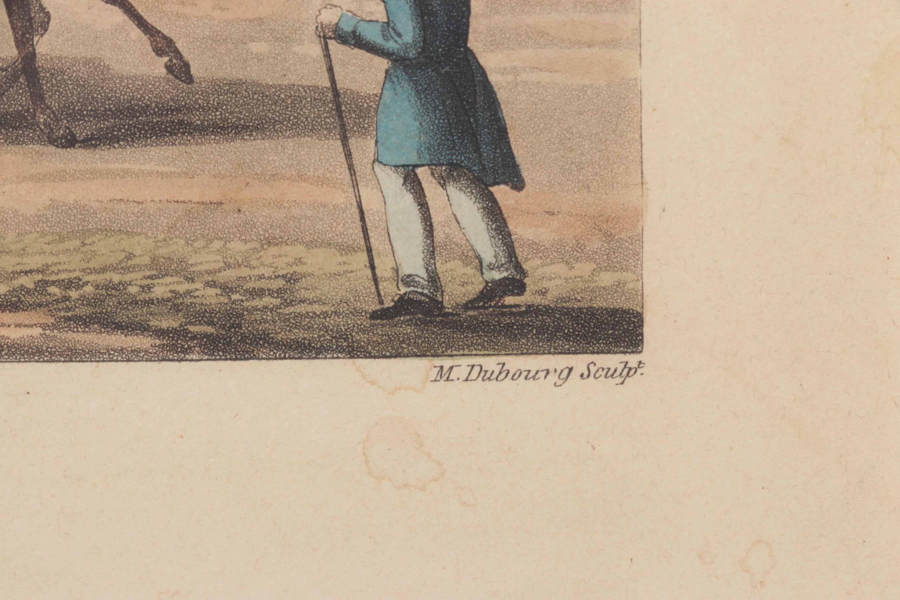 Edward Orme Lithograph After G. Scharf "British Troops in Montmatre...", 1817