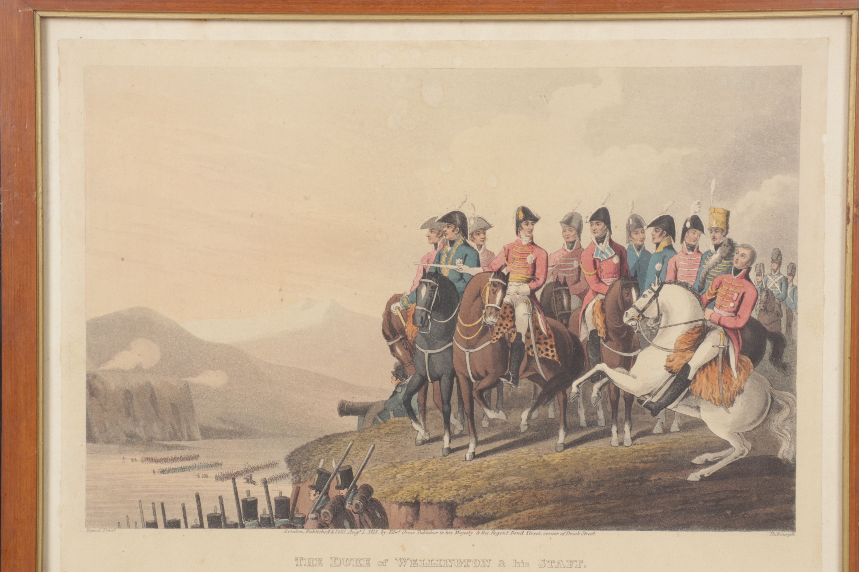 Edward Orme Lithograph After Riguad "The Duke of Wellington...", 1818