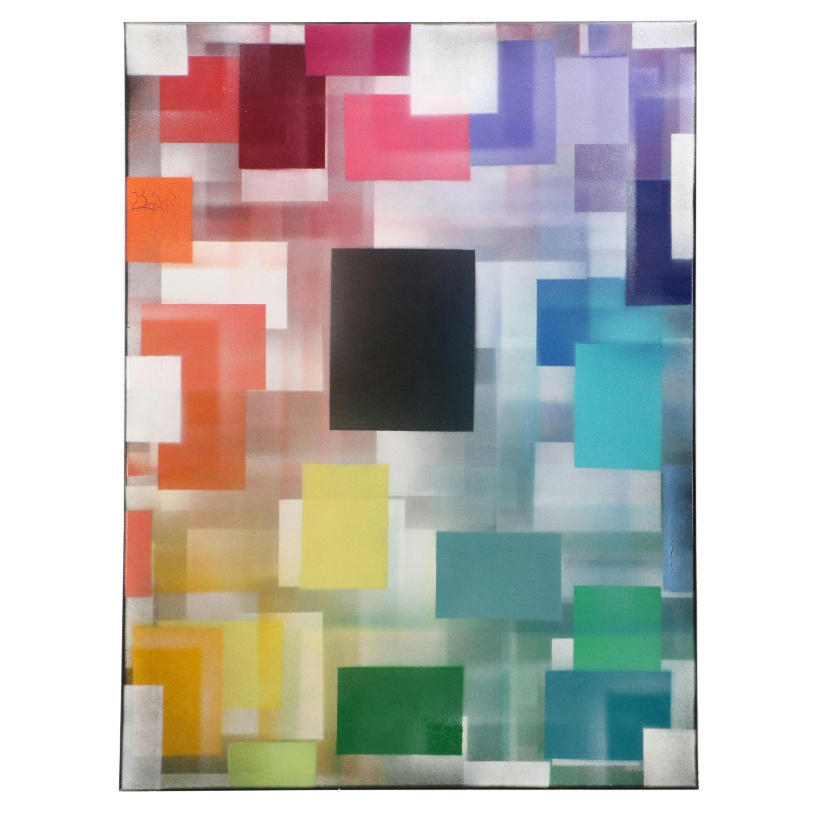 Jason Michael Durham Mixed Media Painting "Transitions," 2025