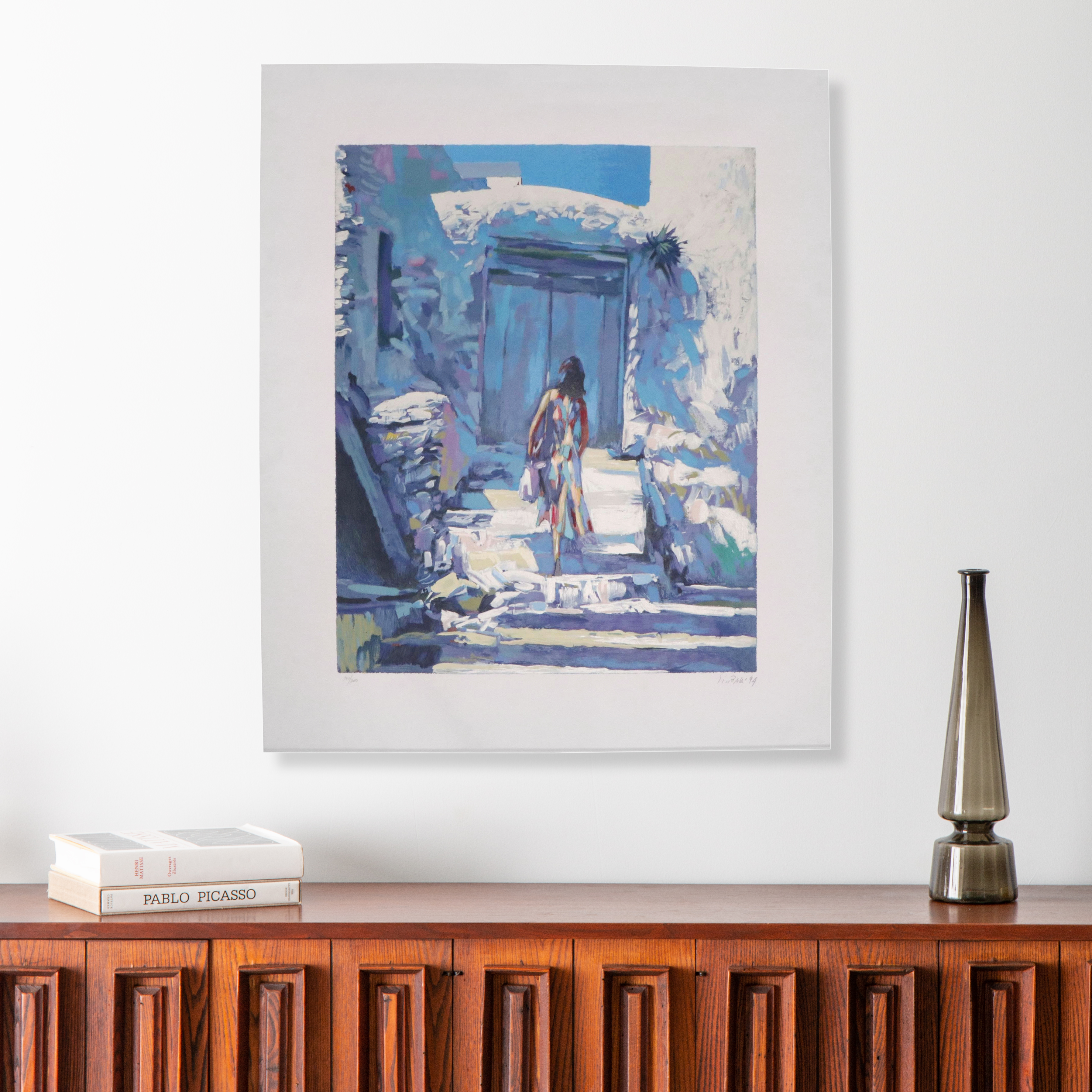 Nicola Simbari Hand-Embellished Serigraph "Santangelo," 1994