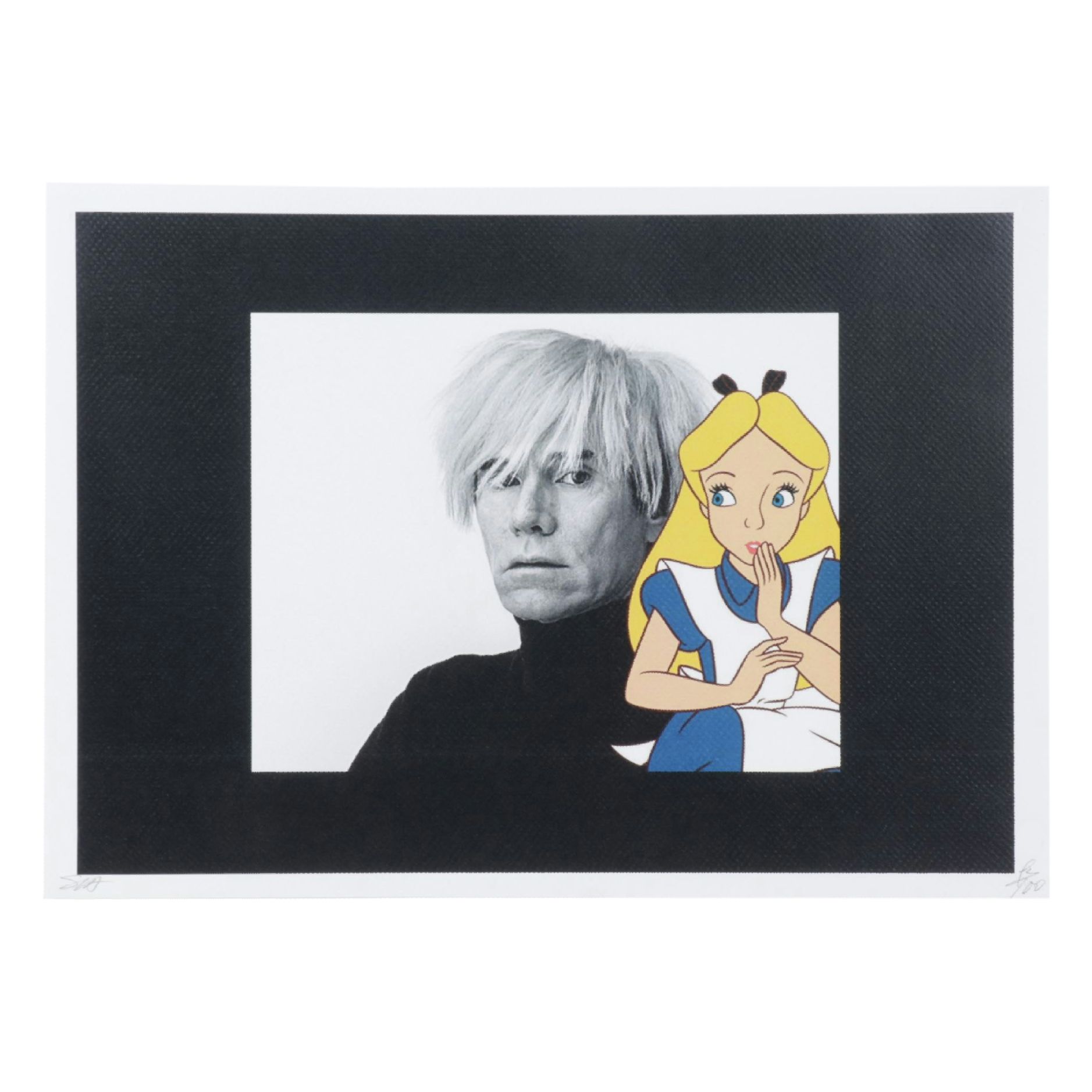 Death NYC Pop Art Digital Graphic Print "Andy Warhol and Alice," 2020