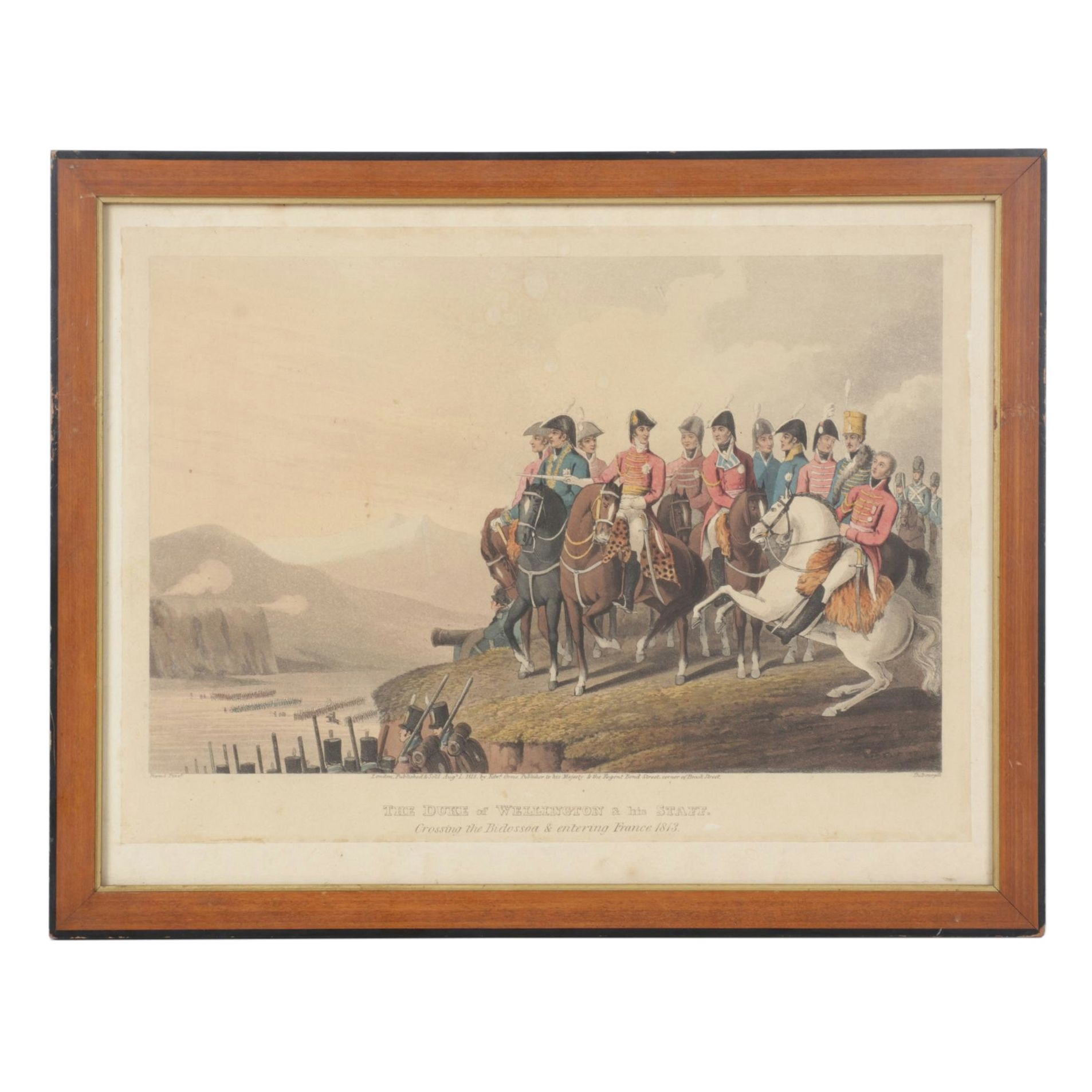 Edward Orme Lithograph After Riguad "The Duke of Wellington...", 1818