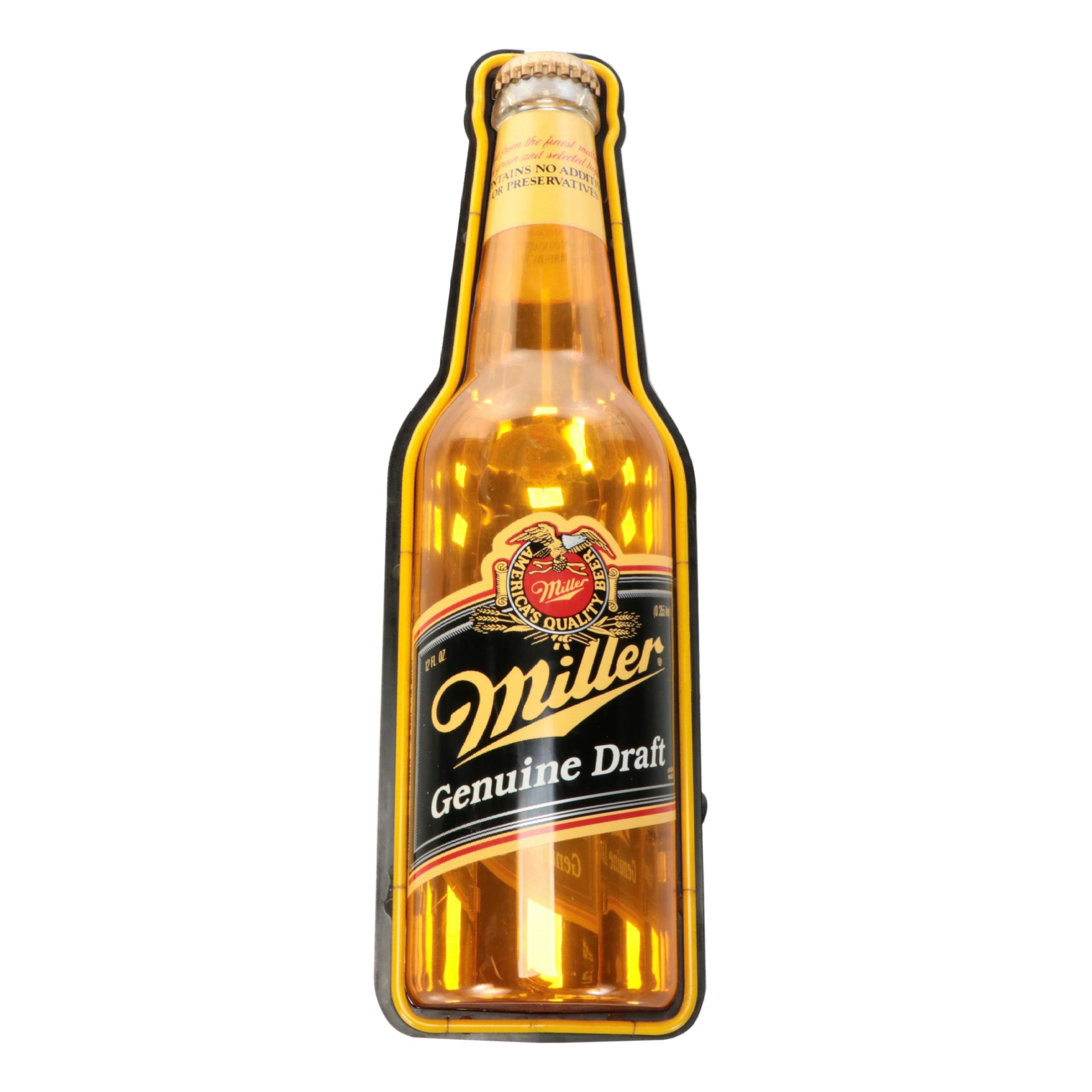 Miller Beer Neon Light-Up Advertising Sign