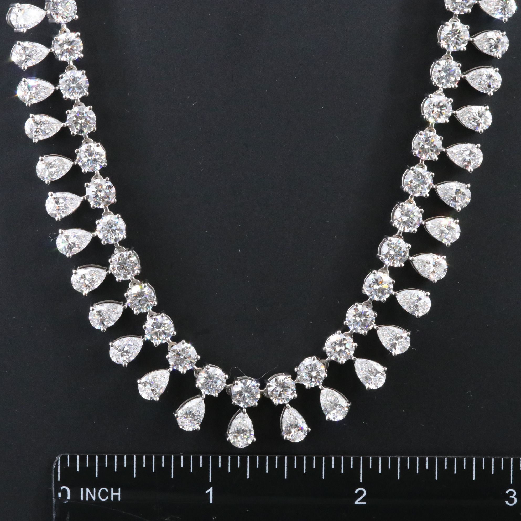 Platinum 46.07 CTW Lab Grown Diamond Necklace