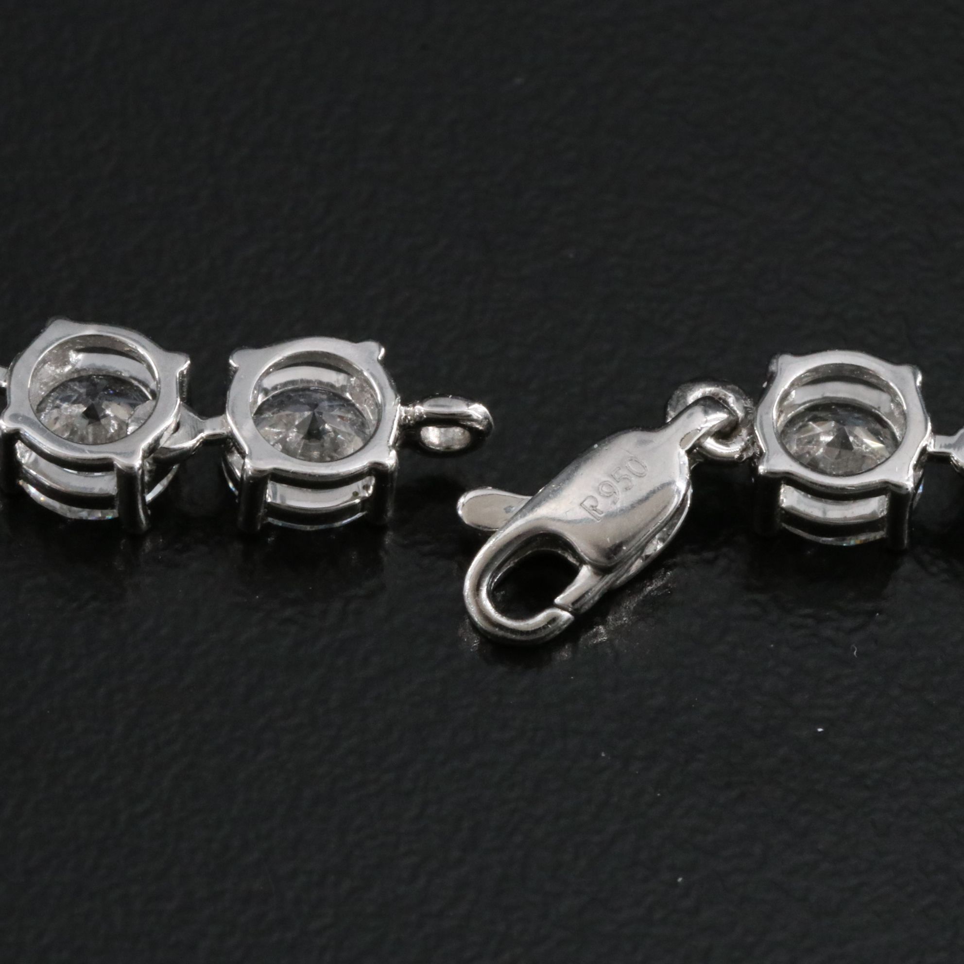 Platinum 46.07 CTW Lab Grown Diamond Necklace