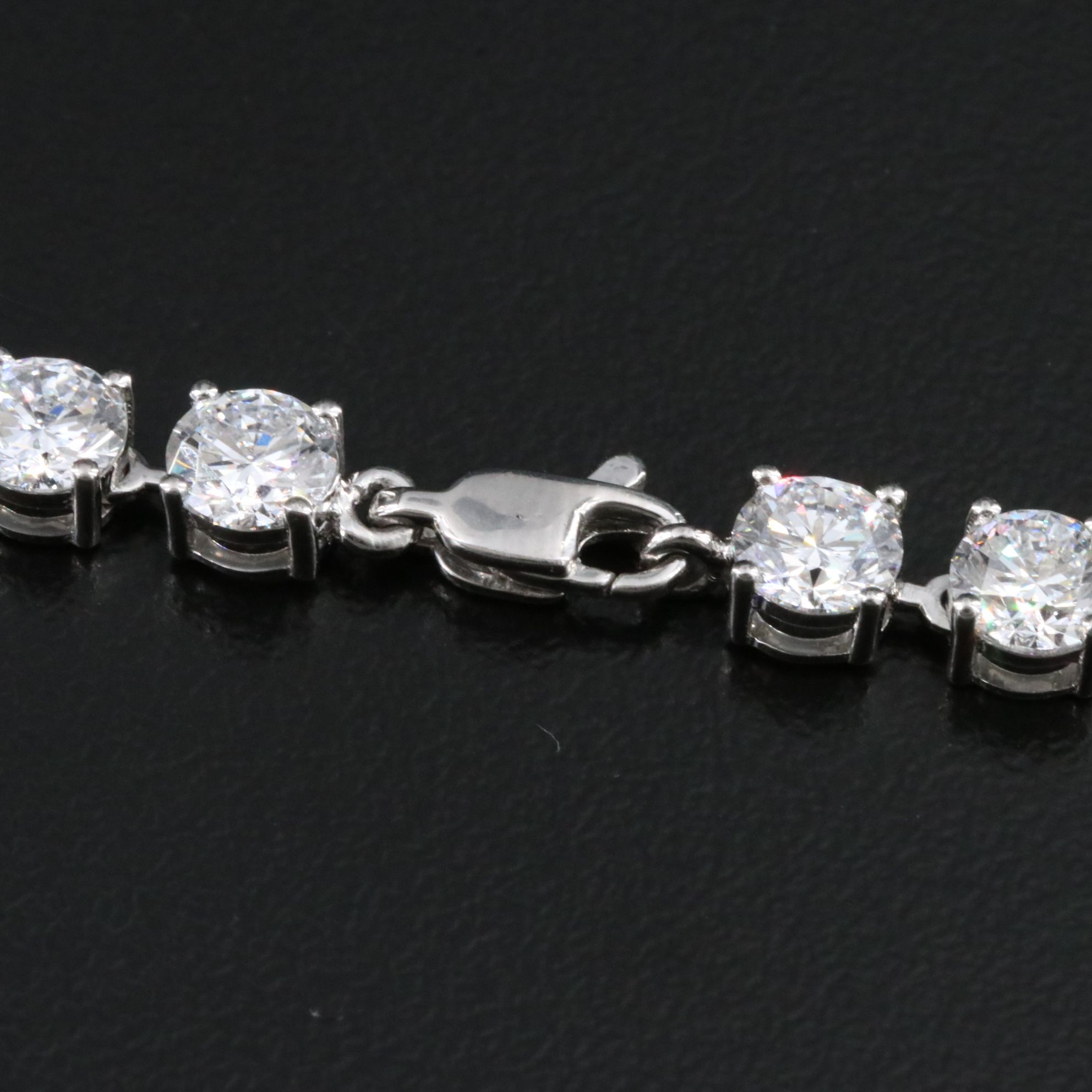 Platinum 46.07 CTW Lab Grown Diamond Necklace