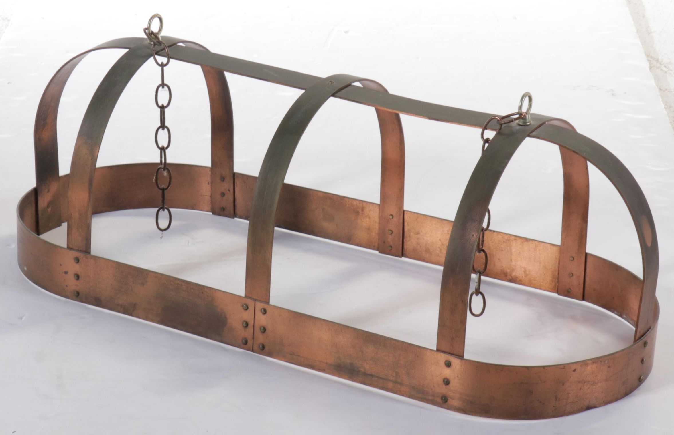 Hanging Copper Pot Rack