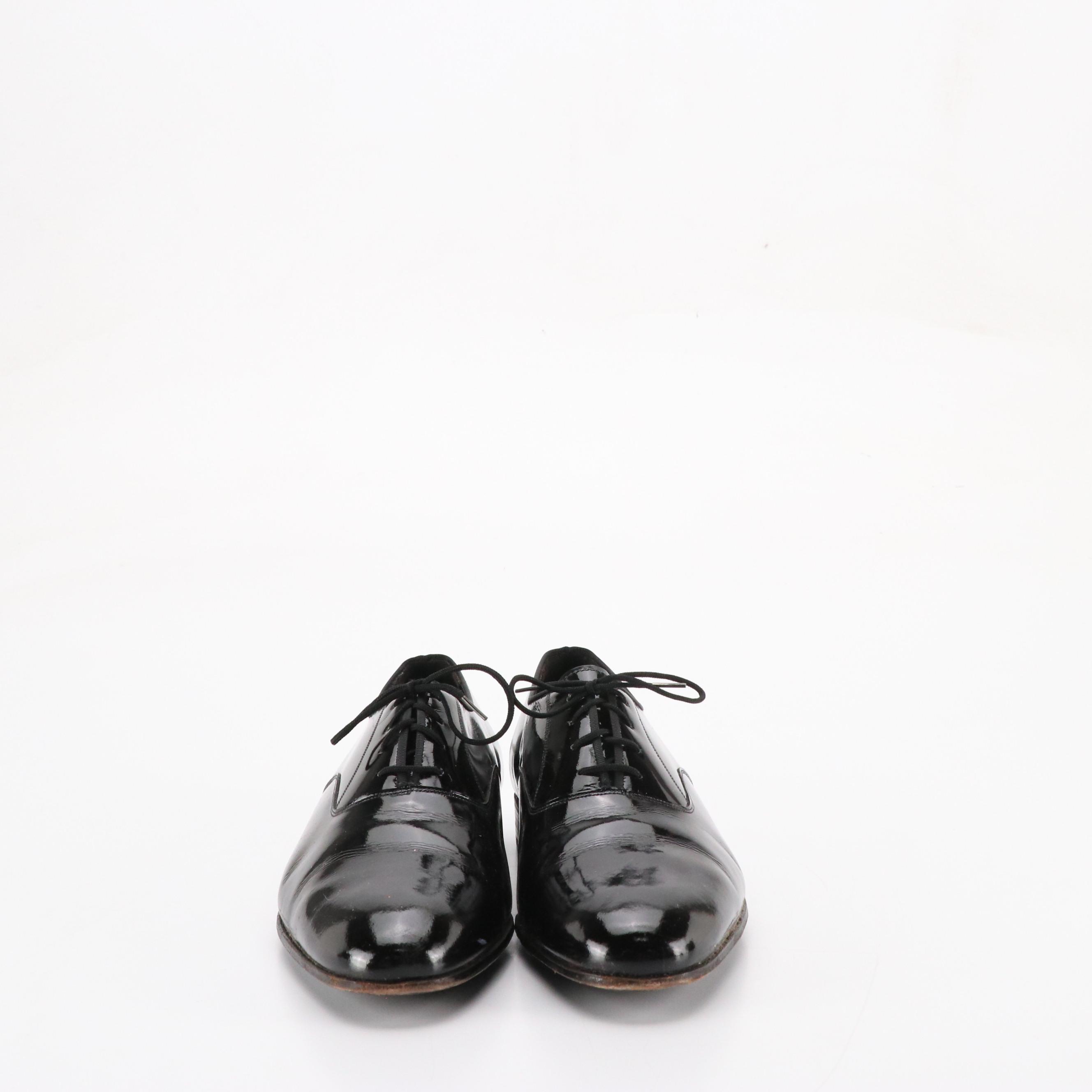 Men's Florsheim Oxfords in Dark Brown Patent Leather