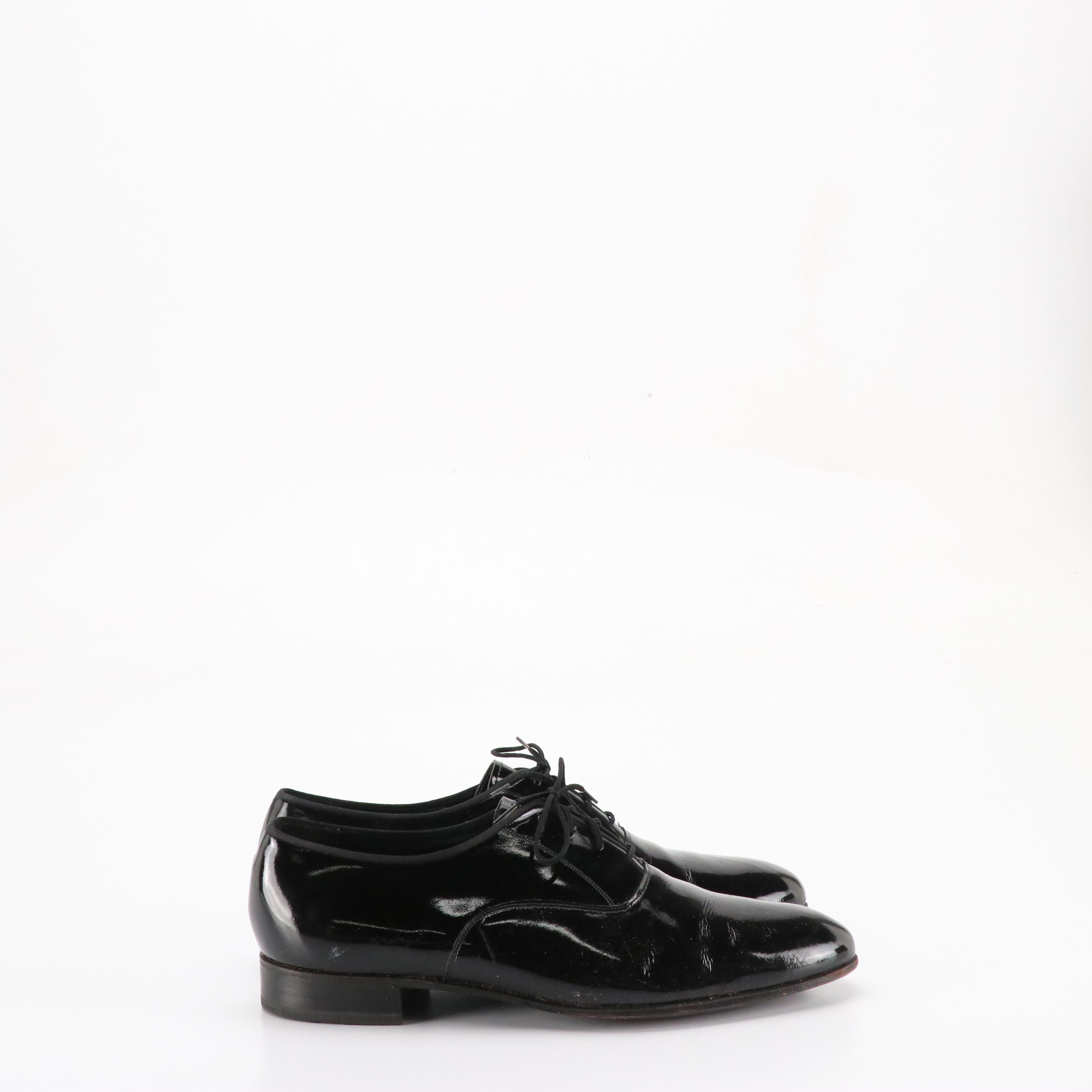 Men's Florsheim Oxfords in Dark Brown Patent Leather