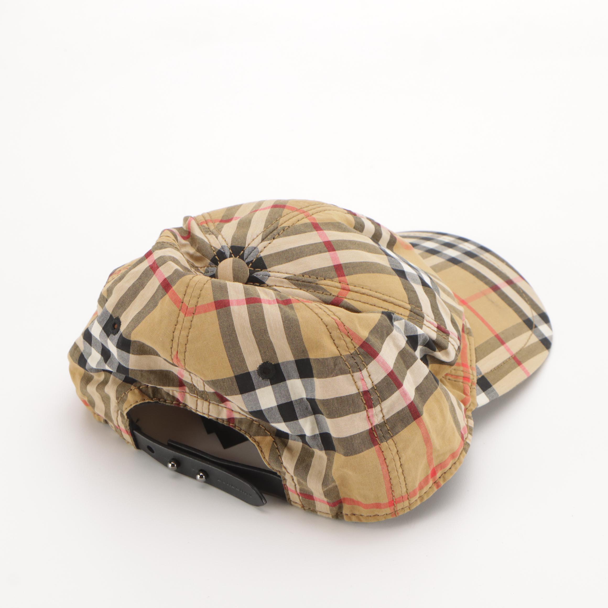 Burberry House Check Cotton Baseball Cap
