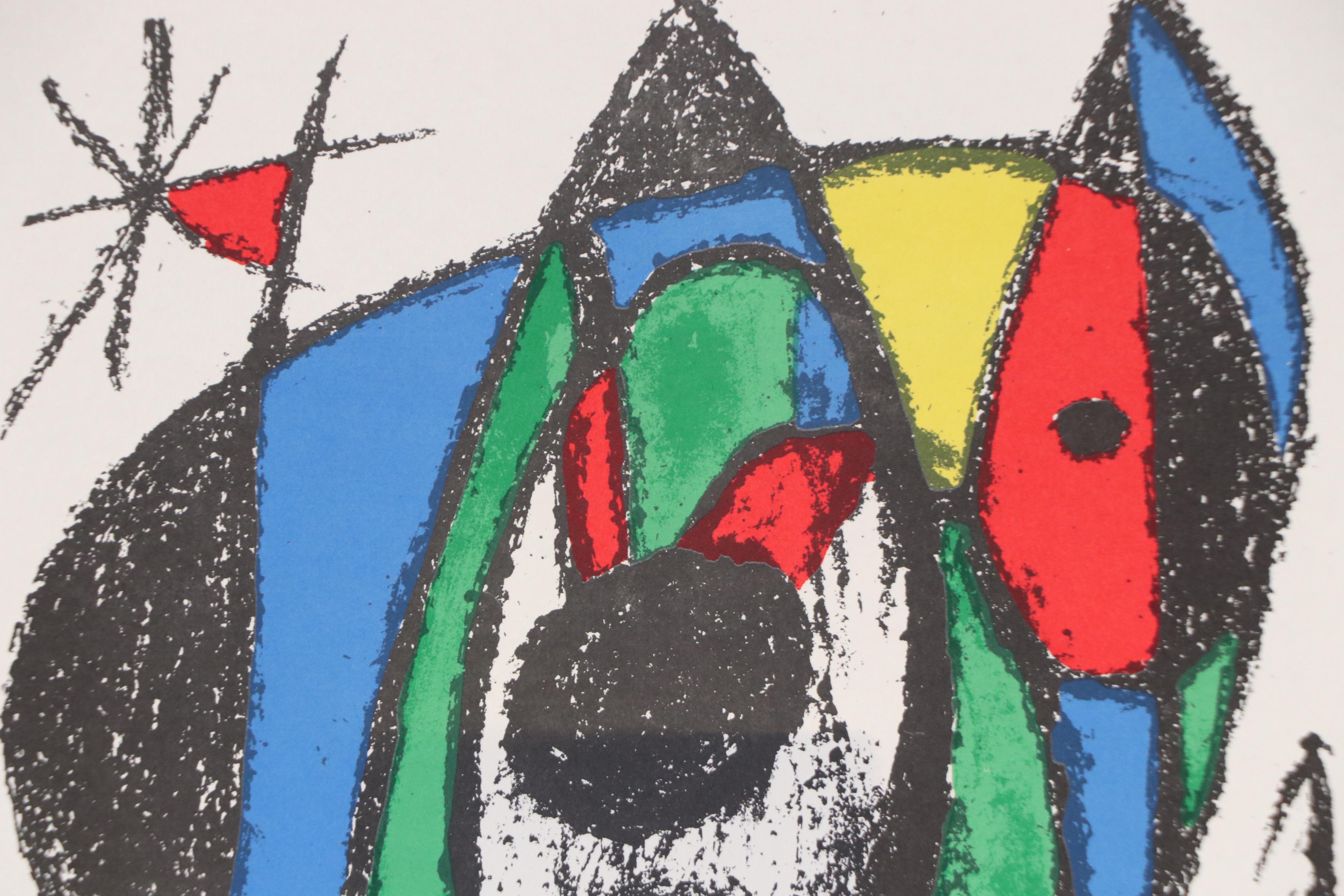 Color Lithograph After Joan Miró from "Lithographs II," 1975