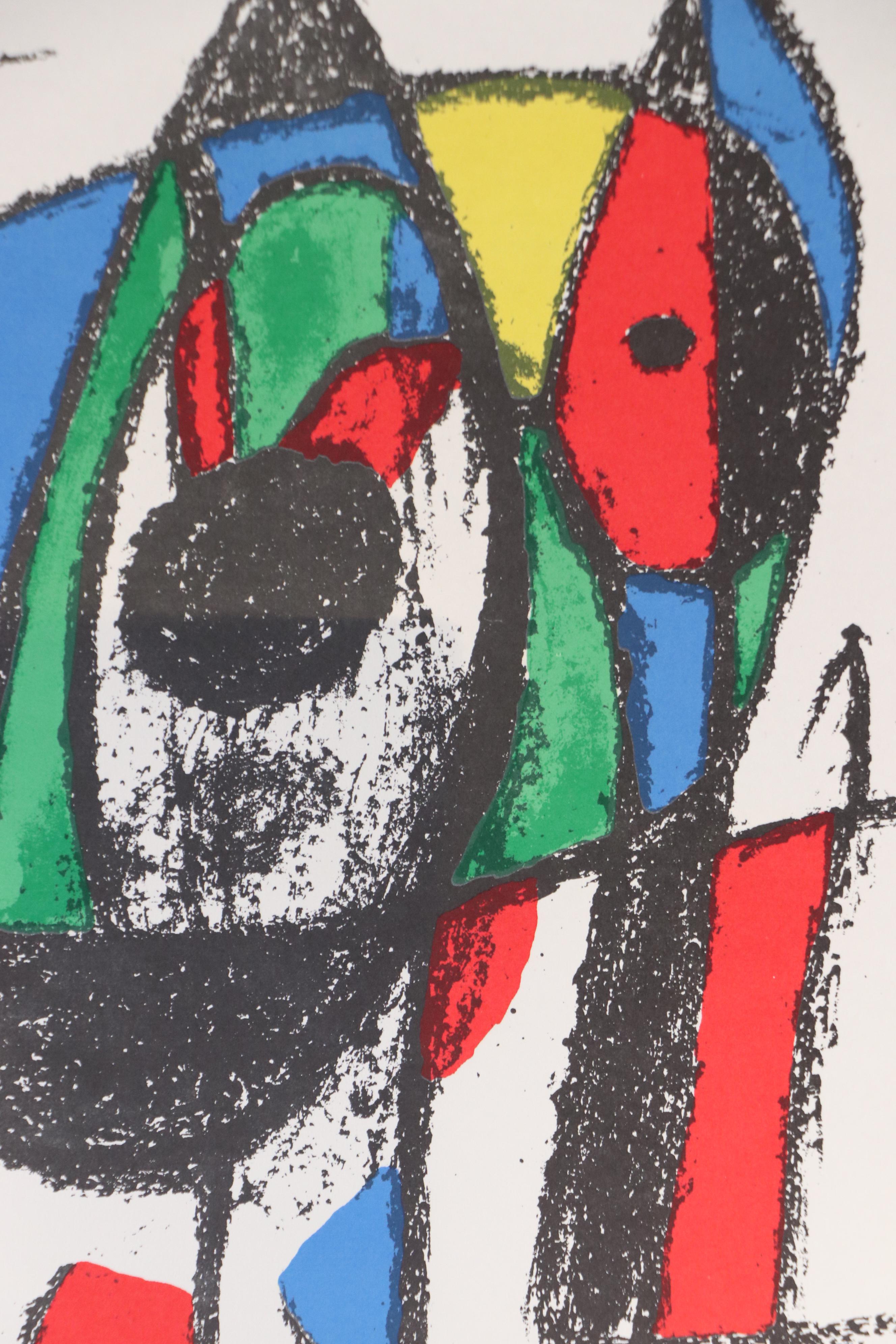 Color Lithograph After Joan Miró from "Lithographs II," 1975