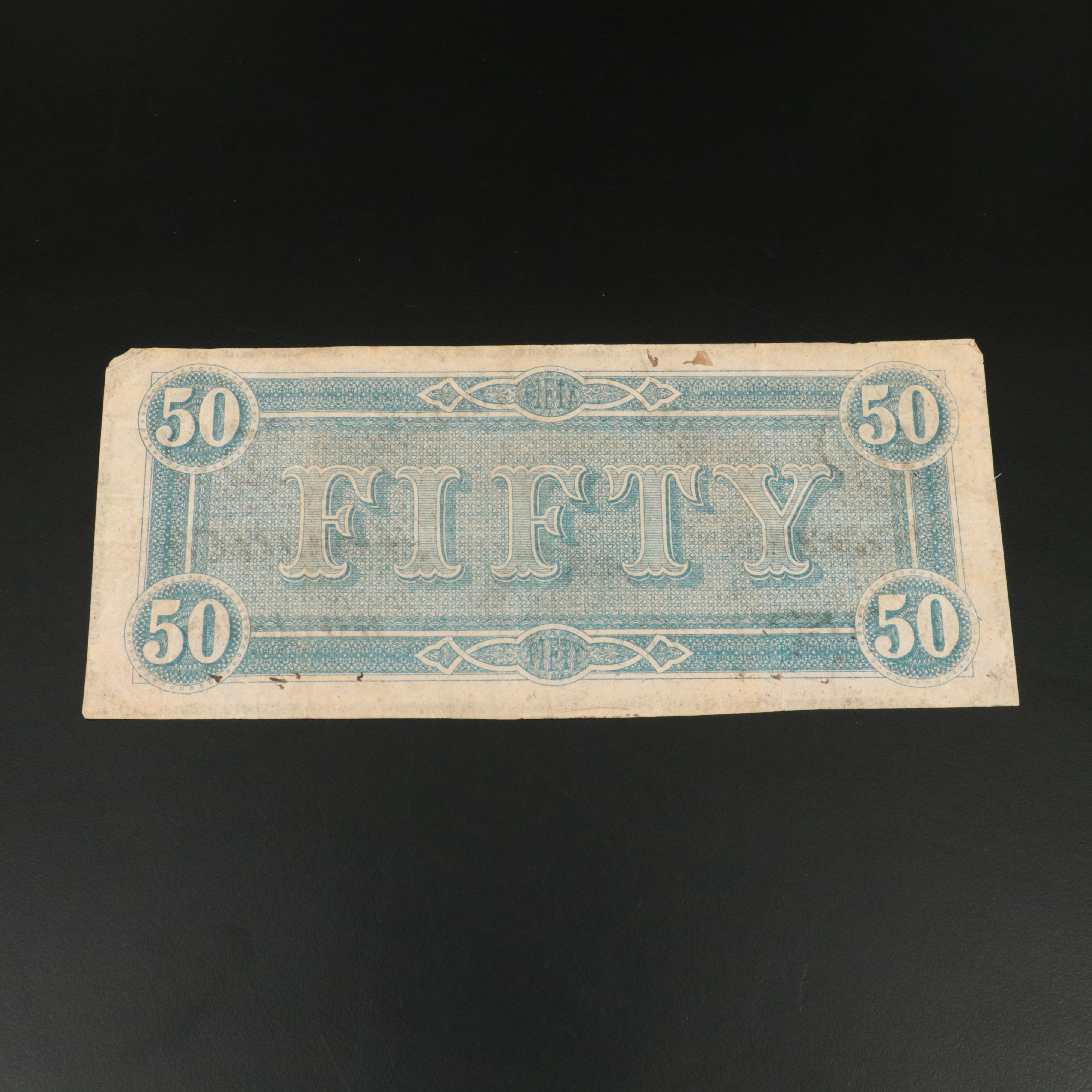 1864 Confederate Fifty Dollar Note