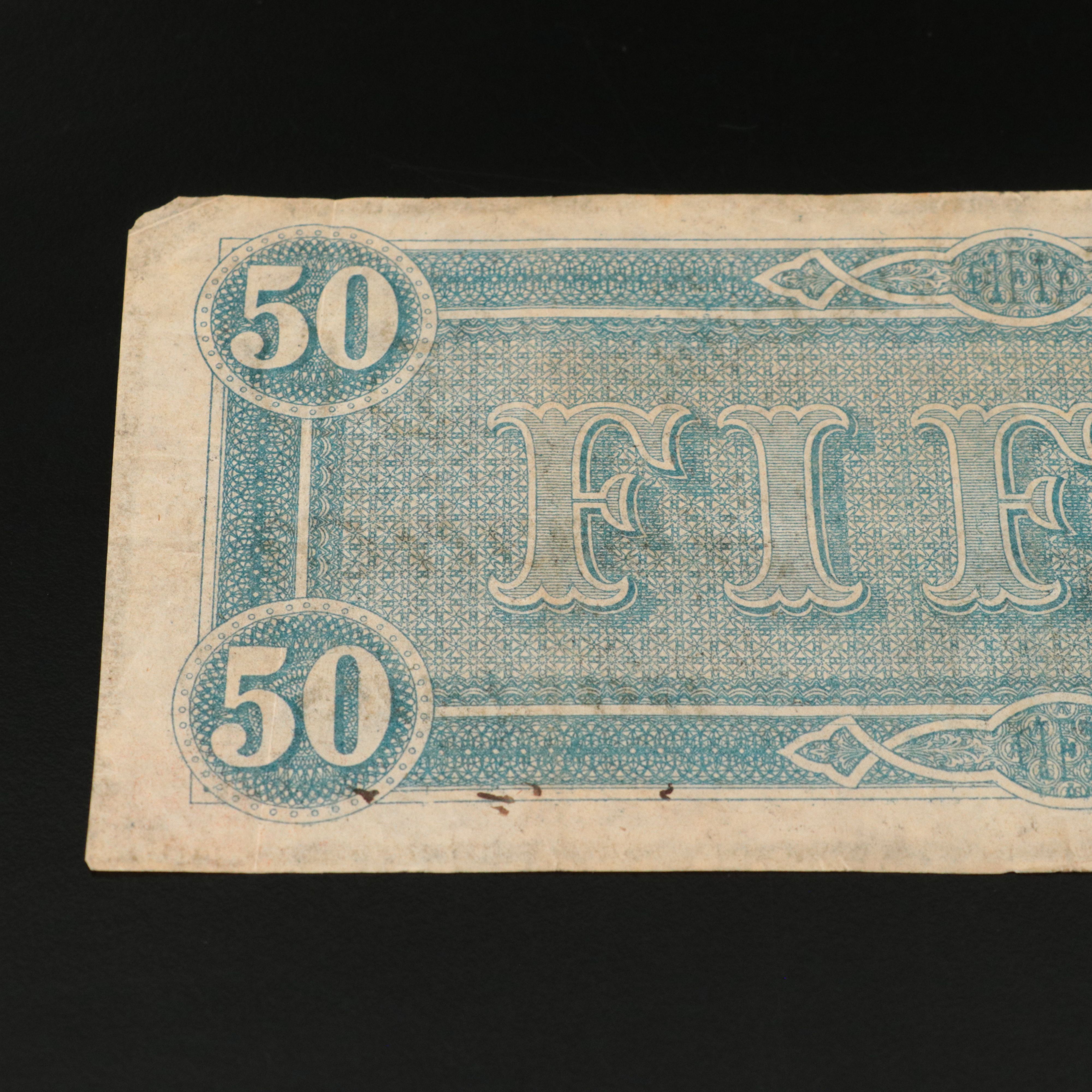 1864 Confederate Fifty Dollar Note