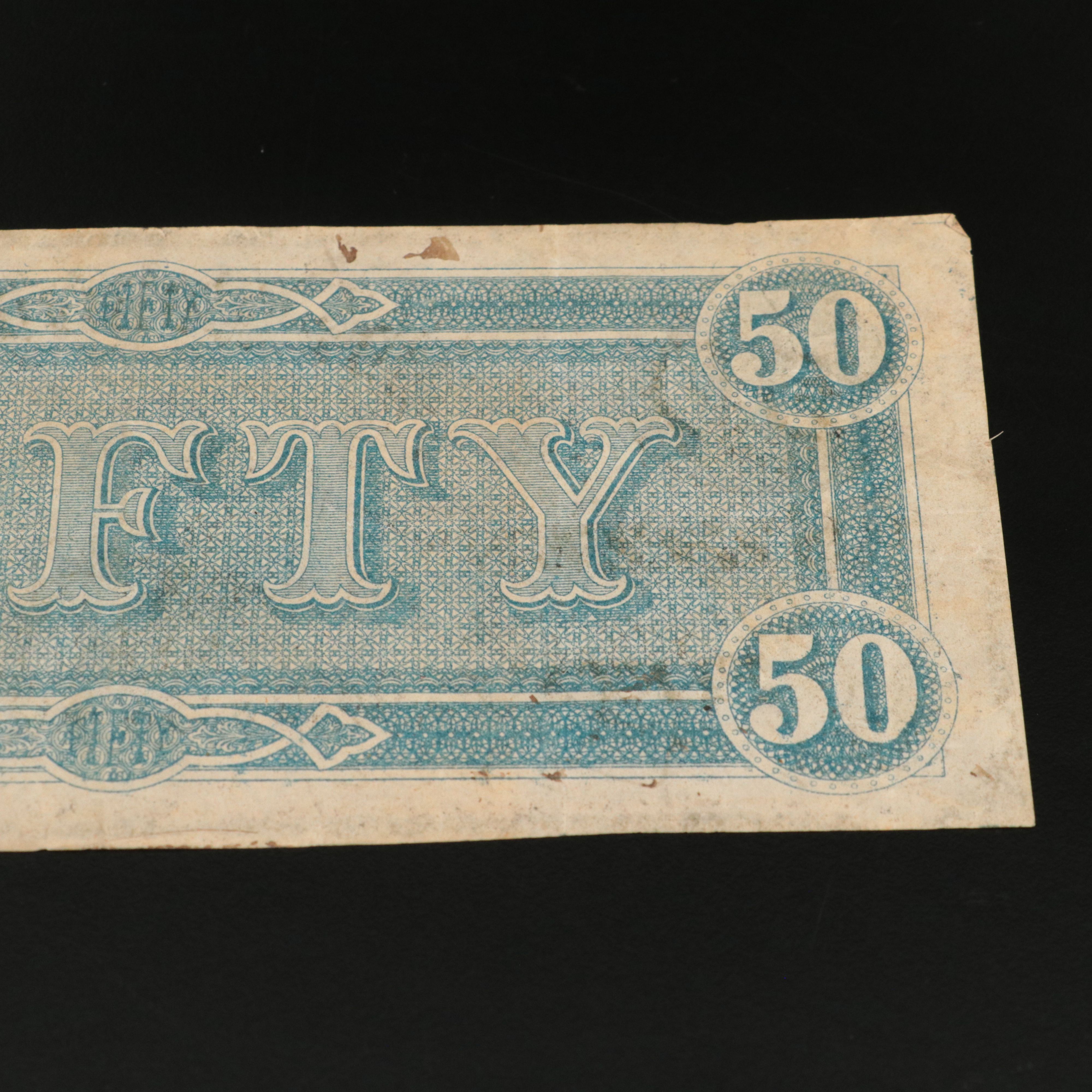 1864 Confederate Fifty Dollar Note