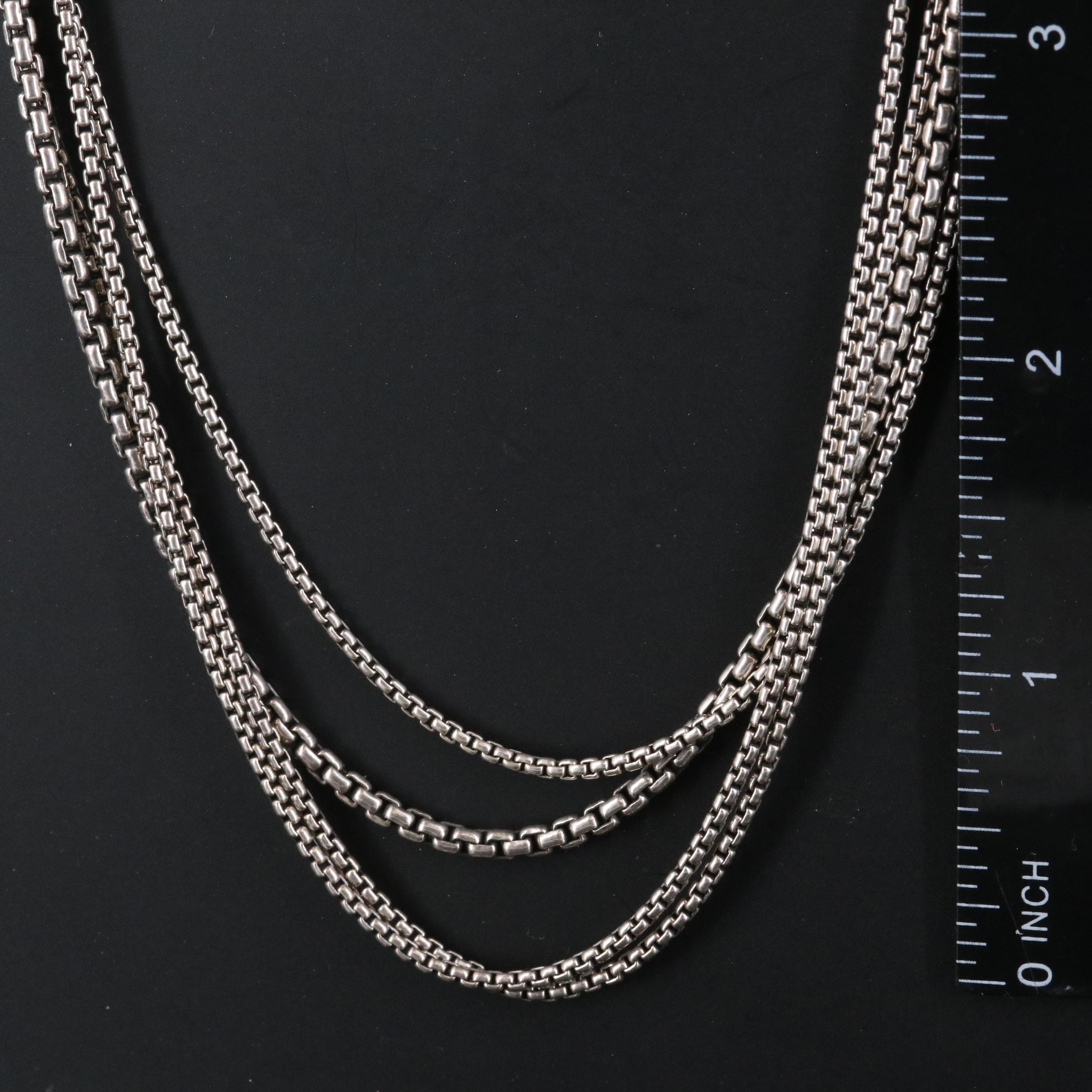 David Yurman Confetti Sterling 0.75 CTW Diamond Station Necklace