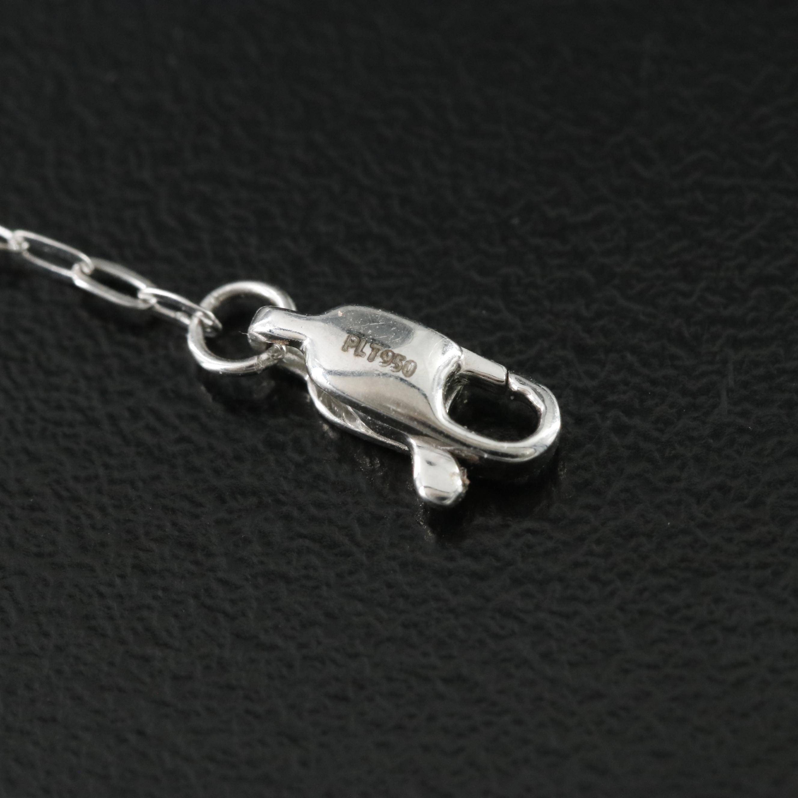 Platinum 7.15 CTW Lab Grown Diamond Station Bracelet