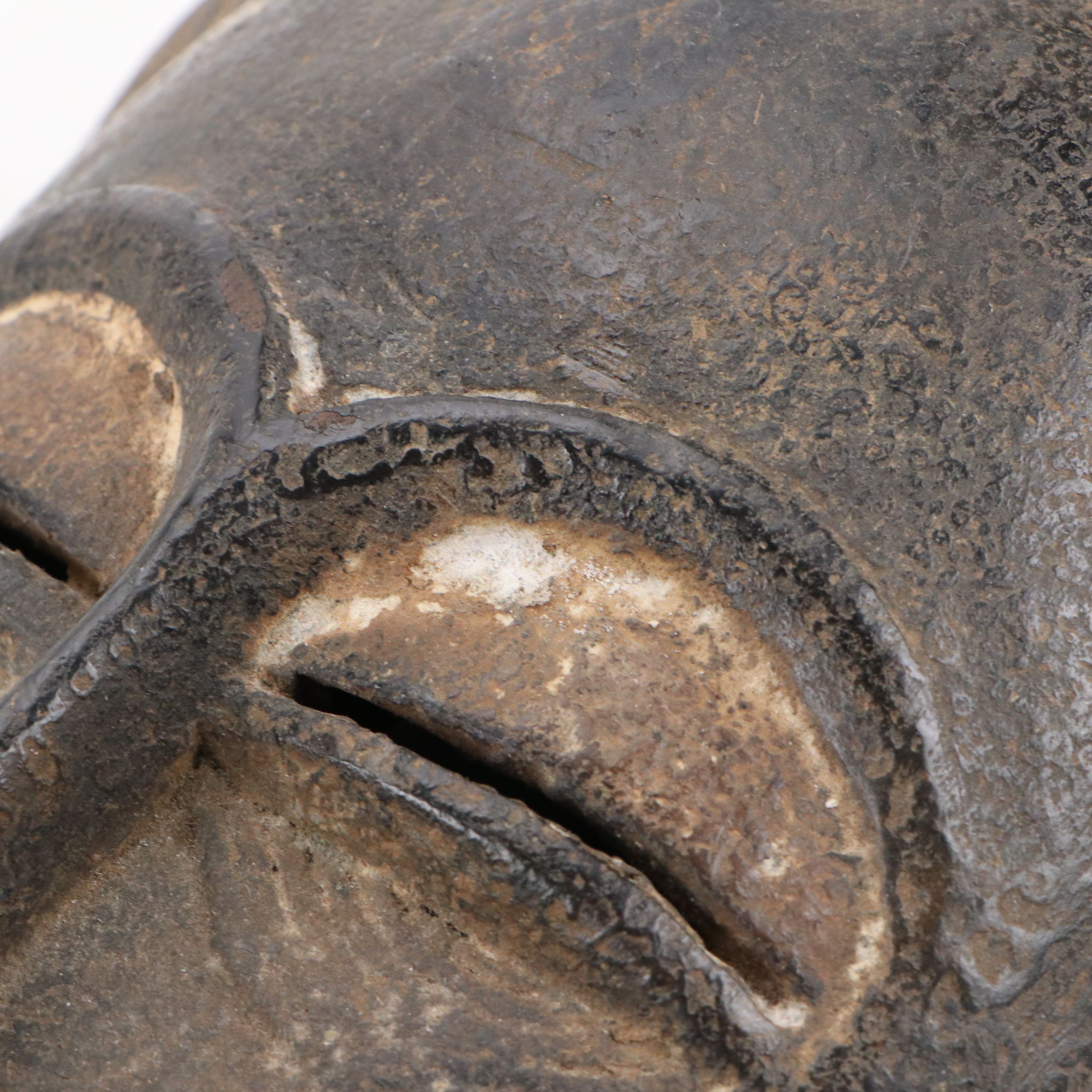 African Hand-Carved Chokwe "Mwana Pwo" and Baule Peoples "Kpan" Face Masks