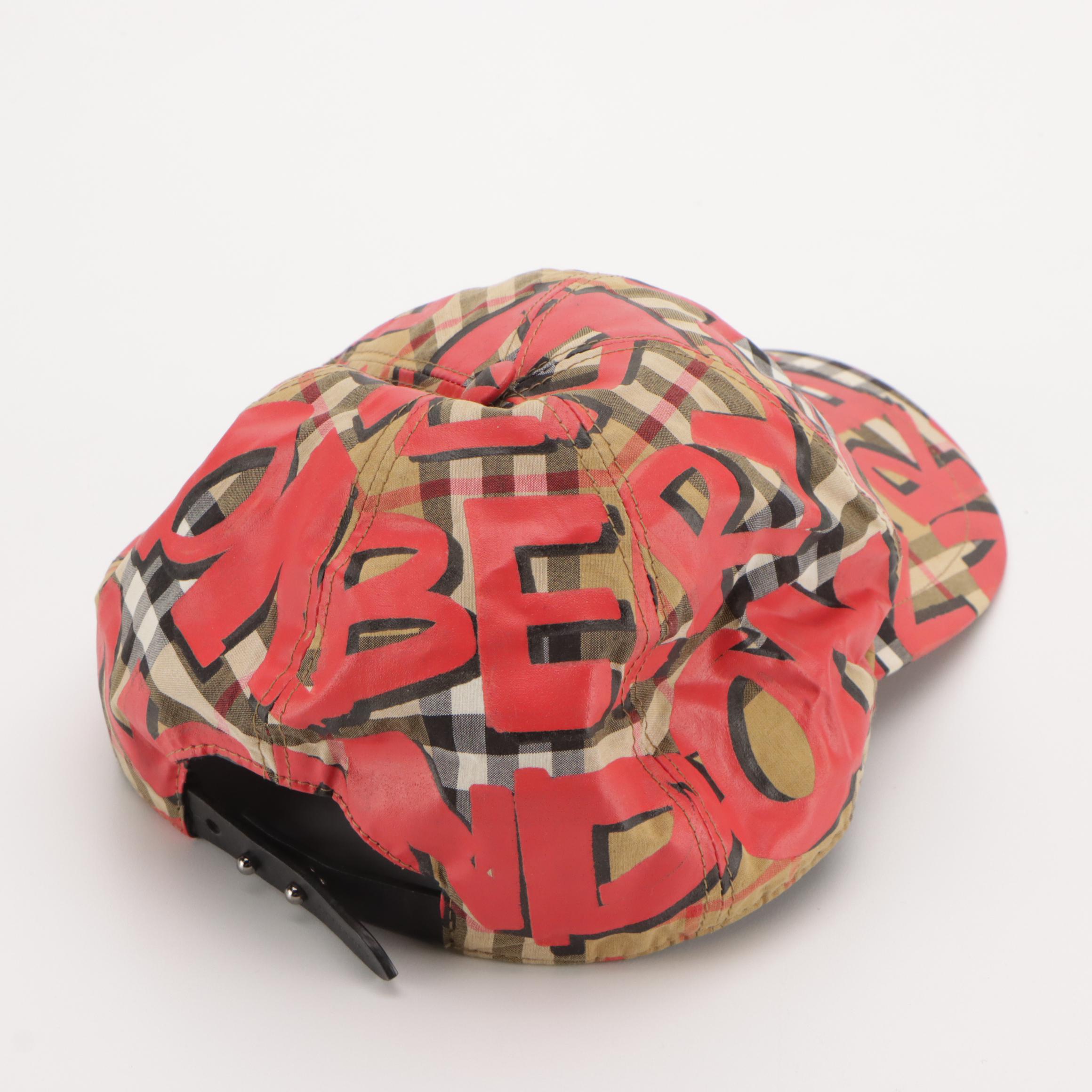 Burberry Graffiti Spellout Baseball Cap