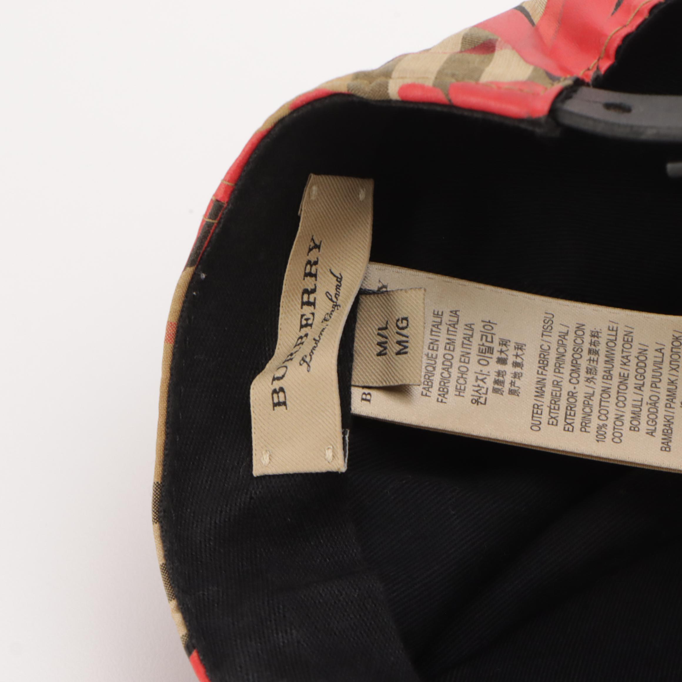 Burberry Graffiti Spellout Baseball Cap