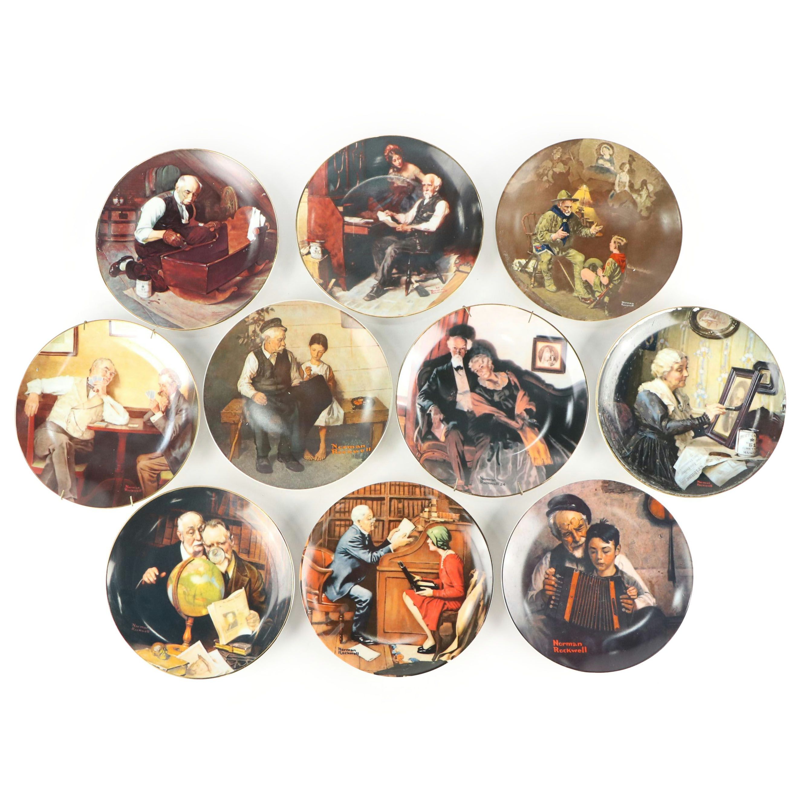 Edwin W. Knowles Norman Rockwell Collector Plates