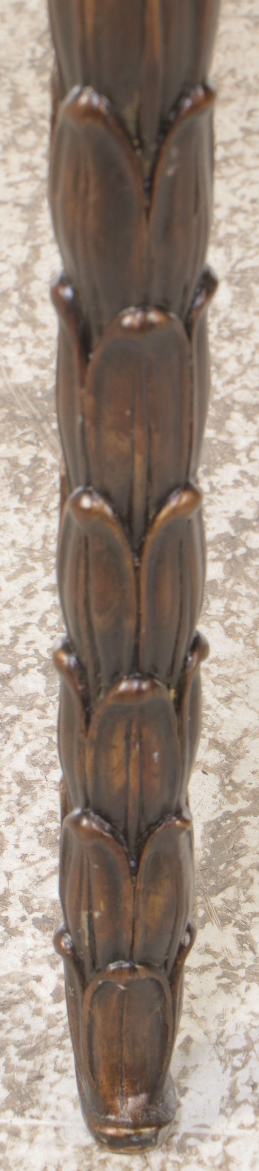 La Barge Metal Coffee Table with Glass Top