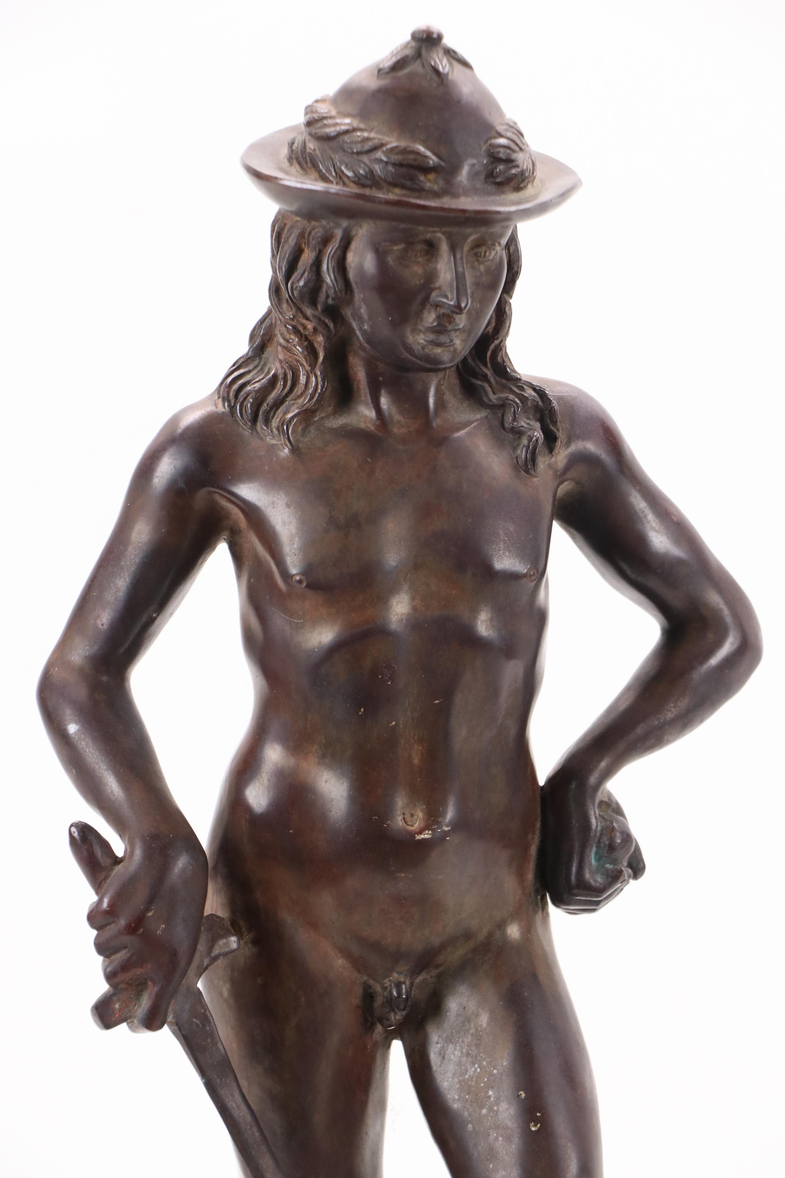 After Donatello "David" Cast Bronze Sculpture