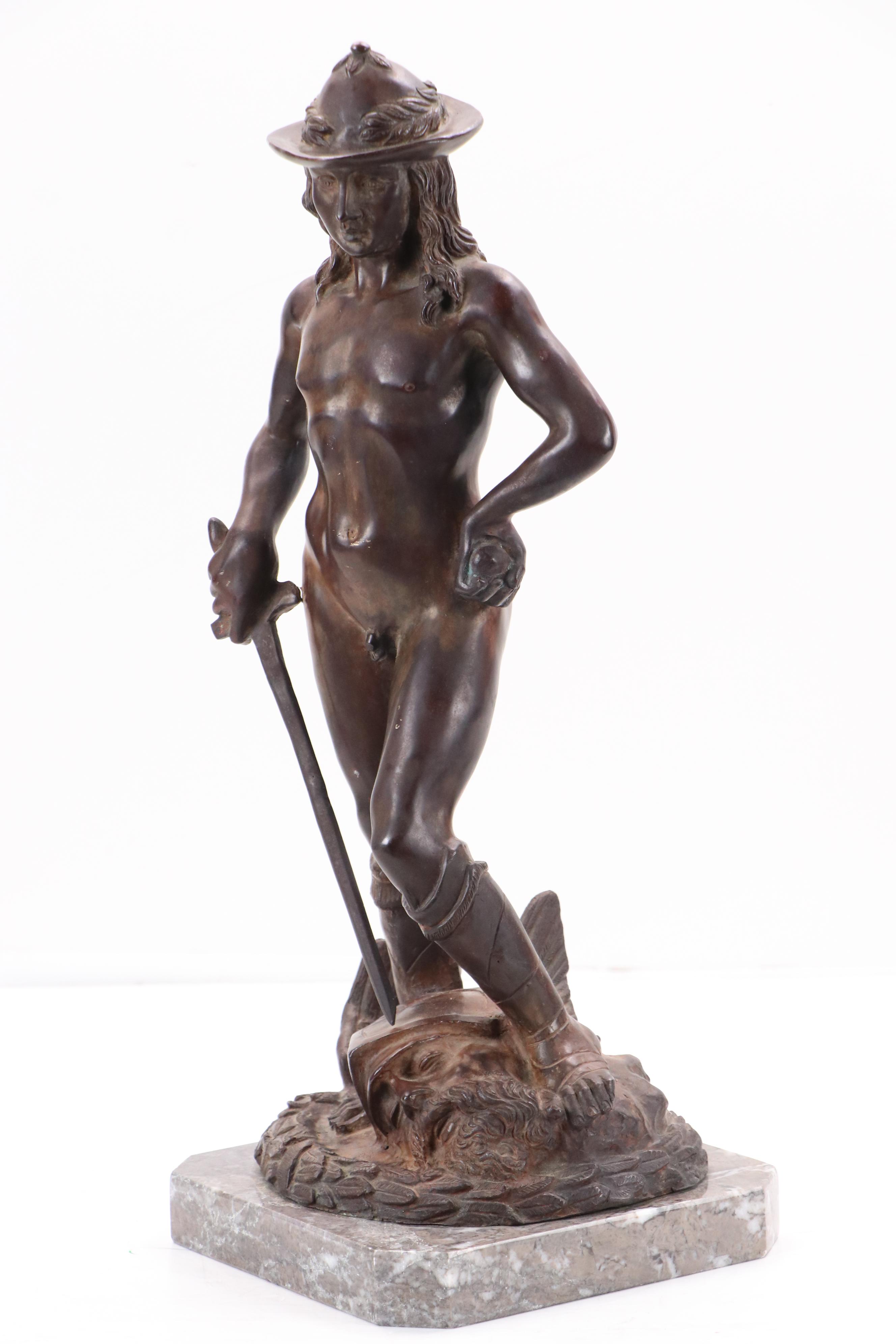 After Donatello "David" Cast Bronze Sculpture