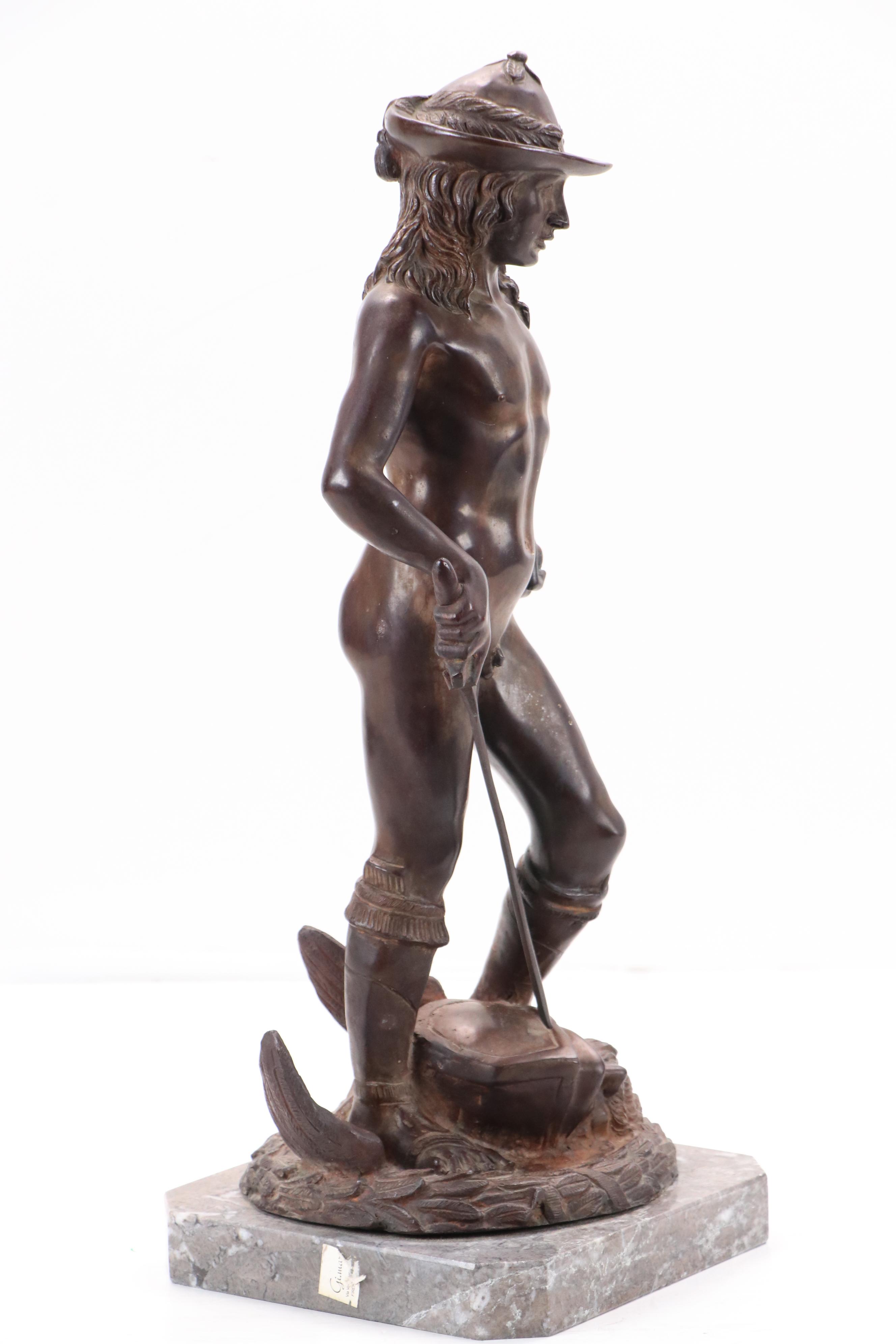 After Donatello "David" Cast Bronze Sculpture