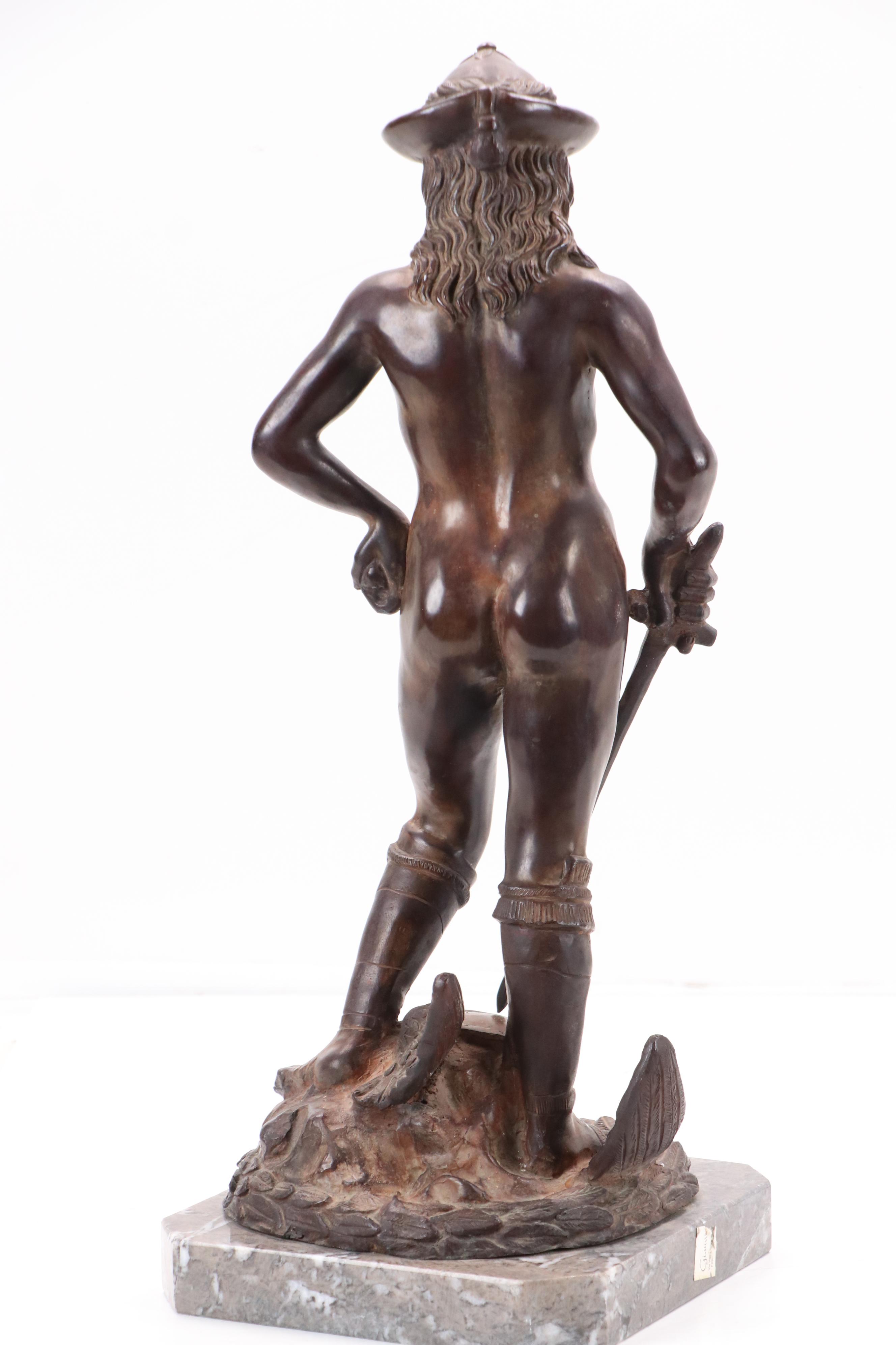 After Donatello "David" Cast Bronze Sculpture