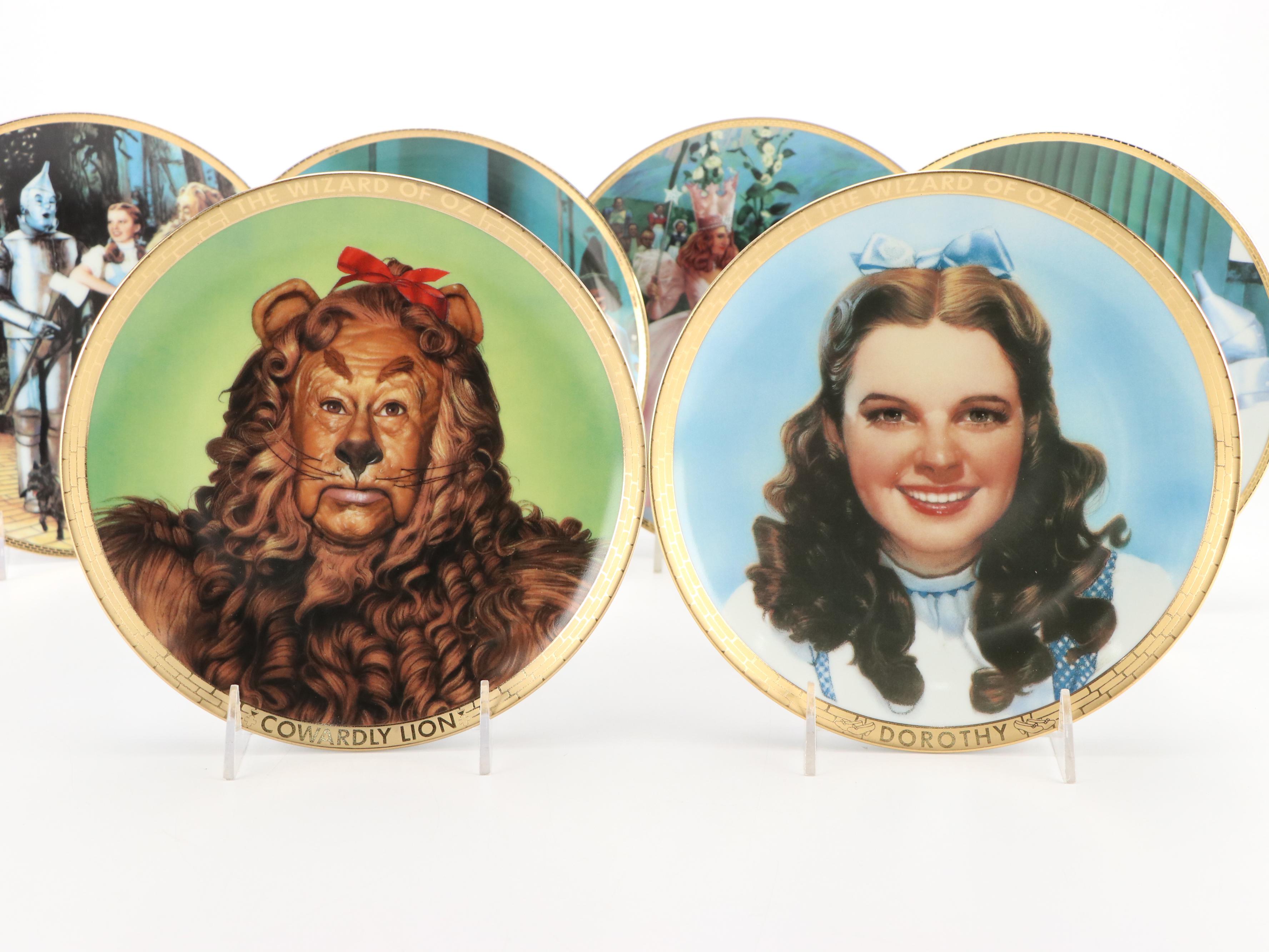 Eight "Wizard of Oz" Collector Plates from MGM and The Hamilton Collection
