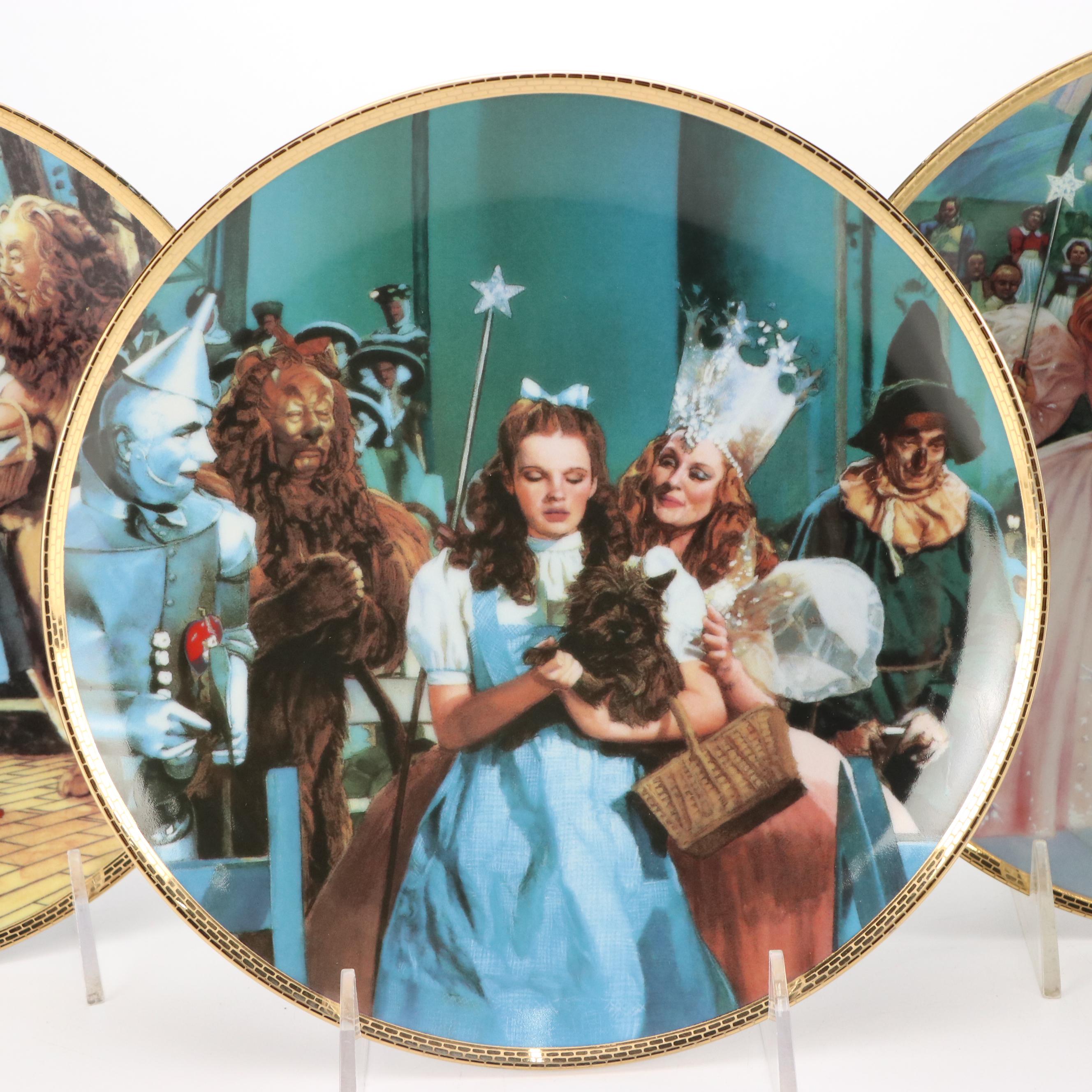 Eight "Wizard of Oz" Collector Plates from MGM and The Hamilton Collection