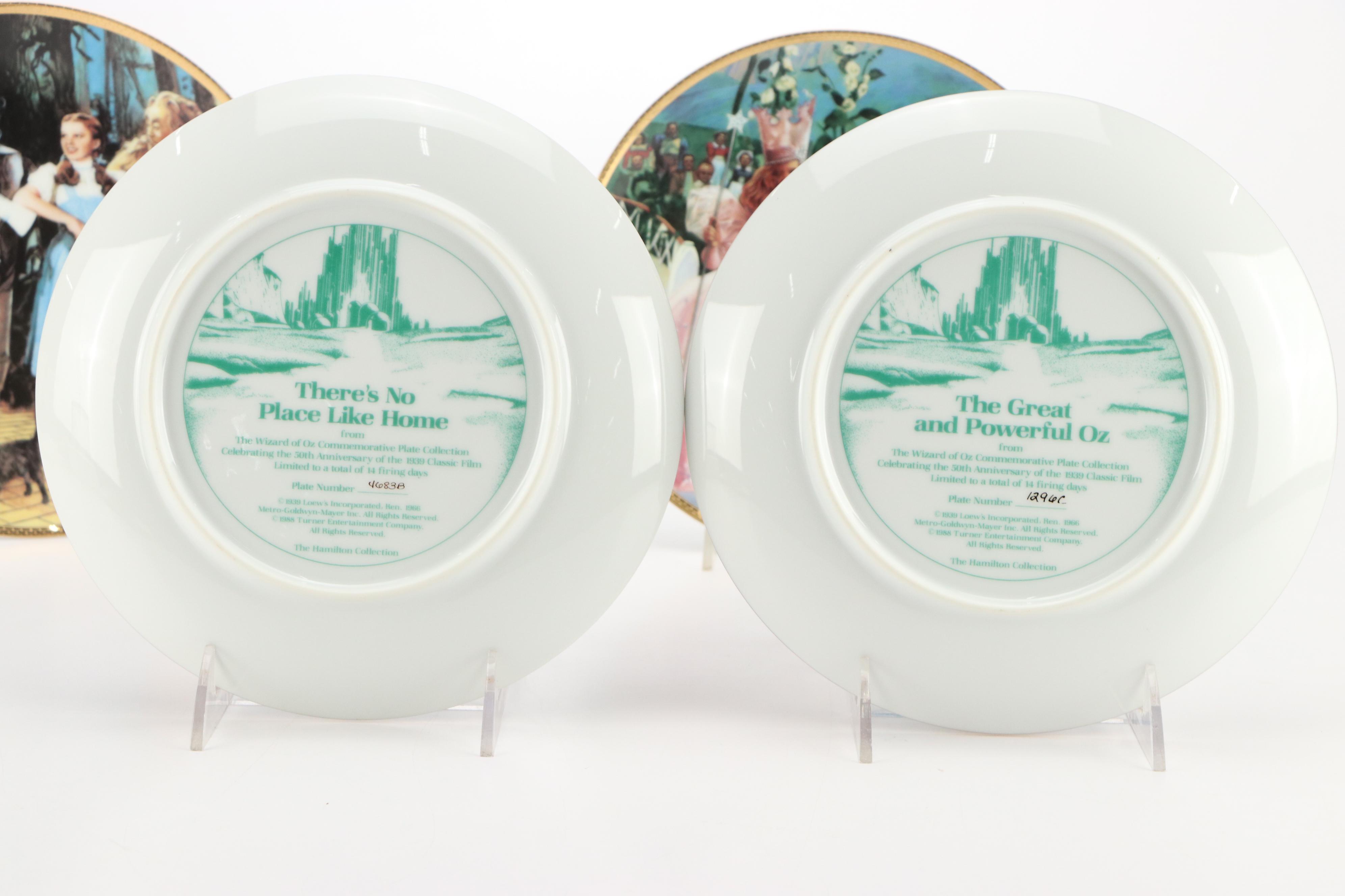 Eight "Wizard of Oz" Collector Plates from MGM and The Hamilton Collection
