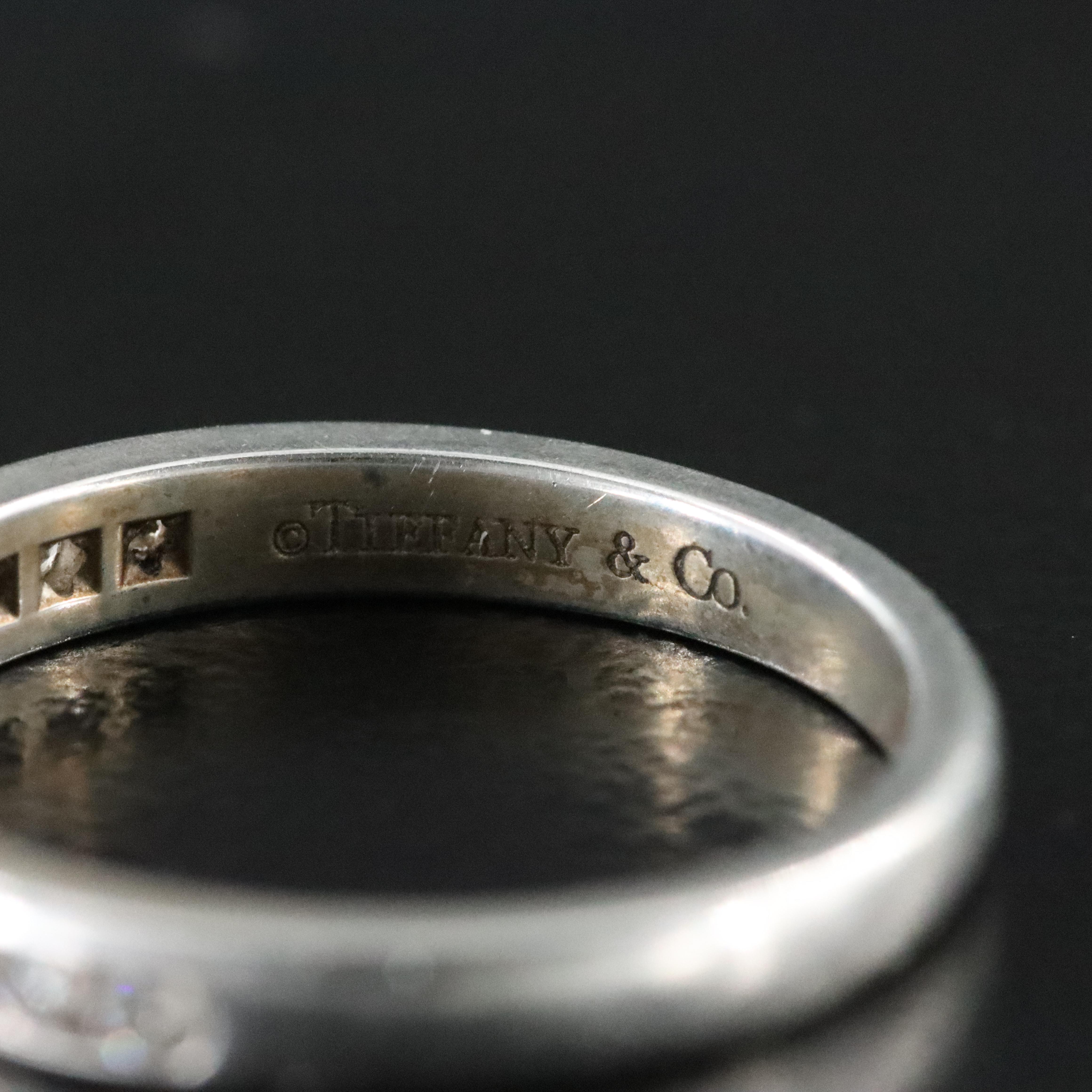 Tiffany & Co. Platinum 0.23 CTW Diamond Channel Set Half Circle Ring