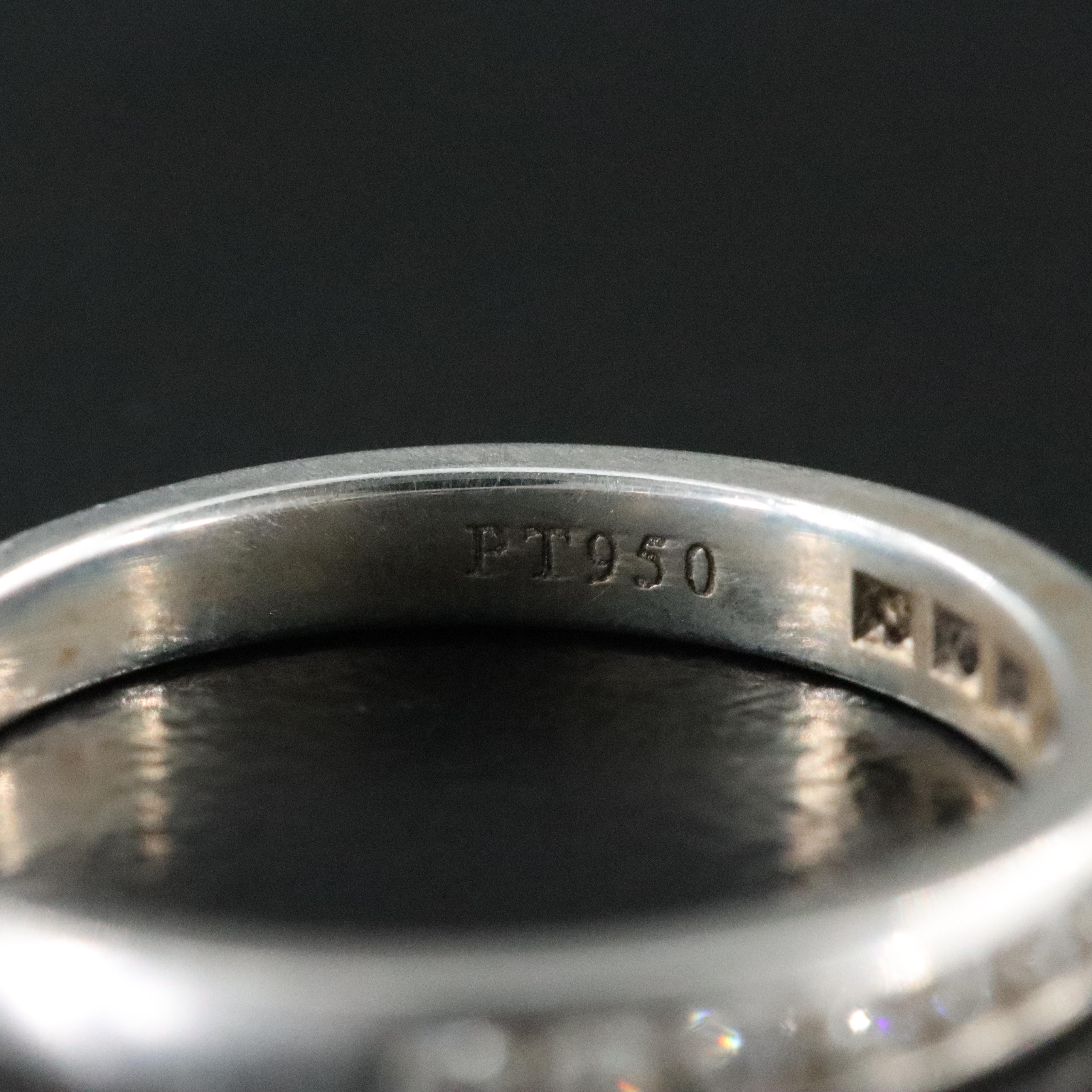 Tiffany & Co. Platinum 0.23 CTW Diamond Channel Set Half Circle Ring