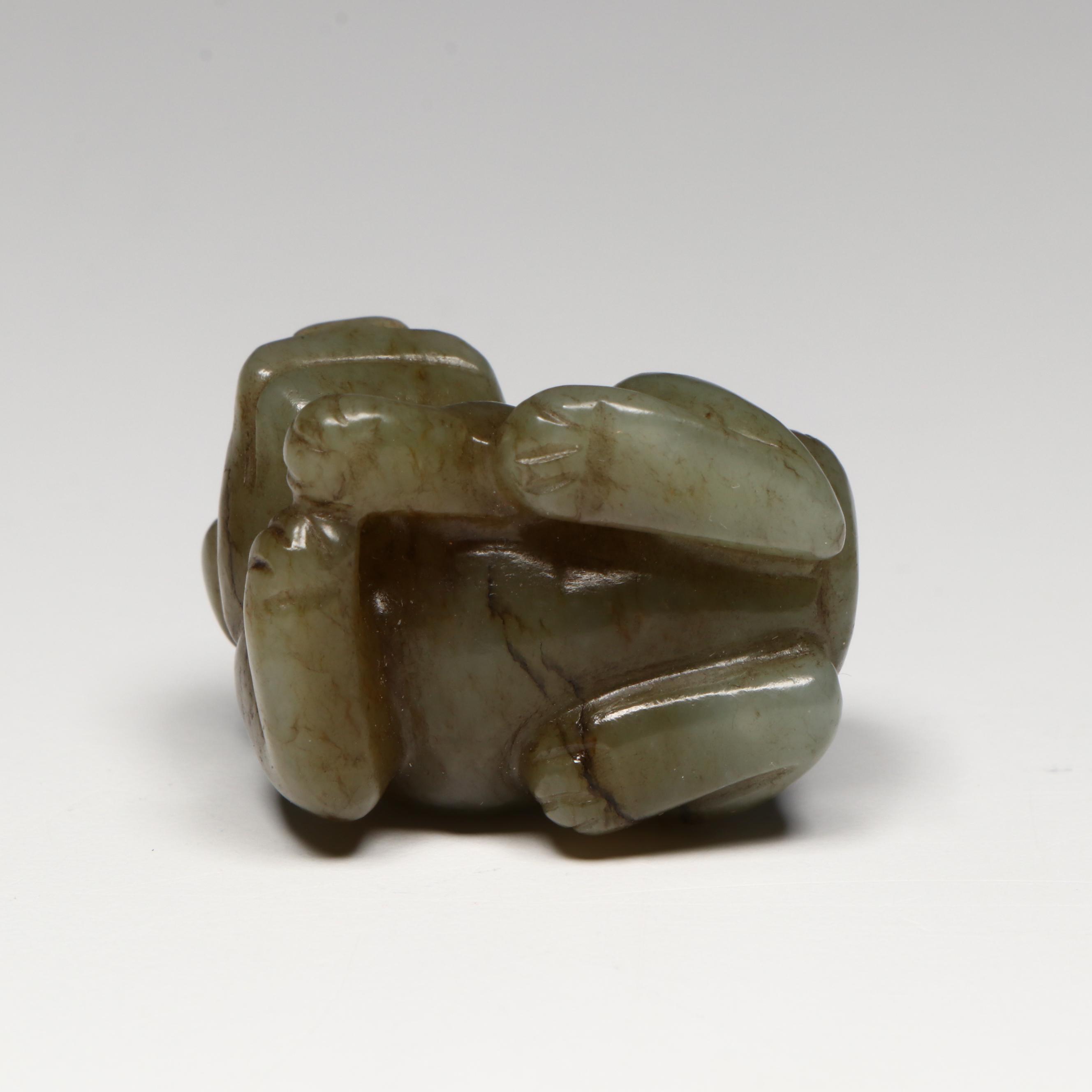 Chinese Carved Serpentine Qilin