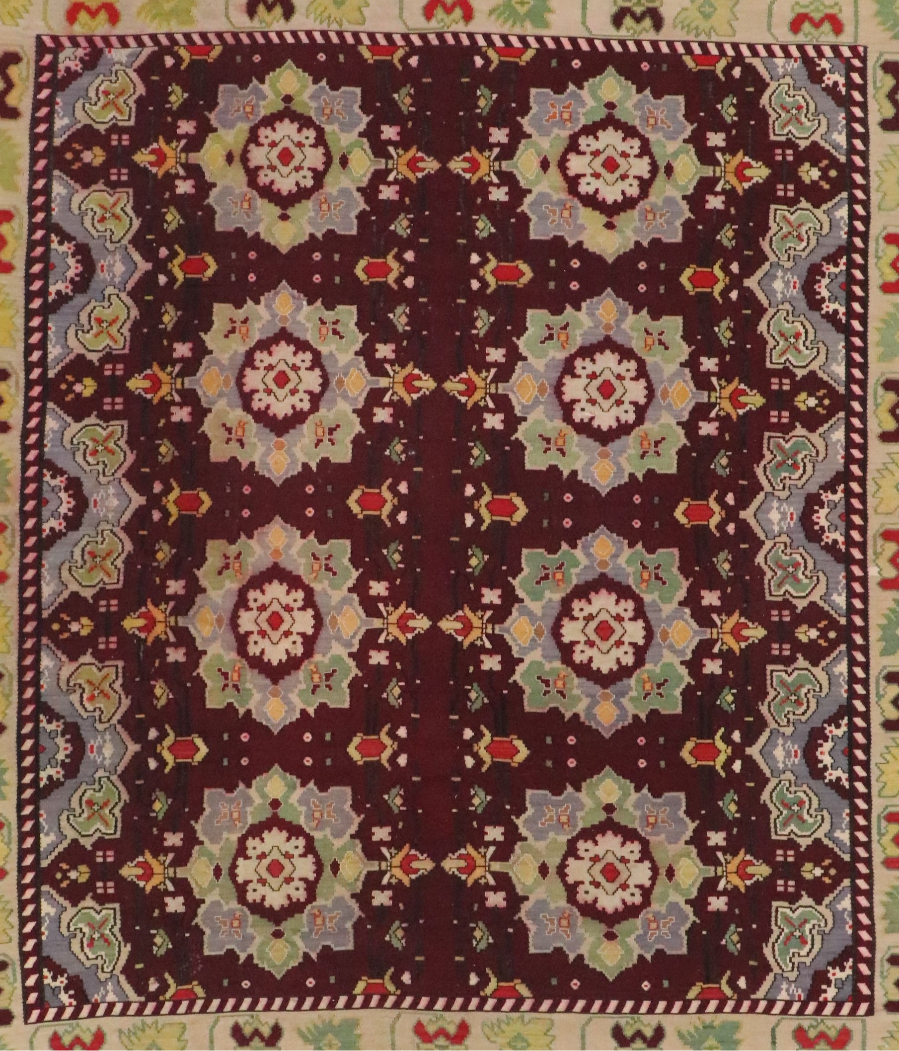 8'10 x 9'11 Handwoven Turkish Kilim Area Rug