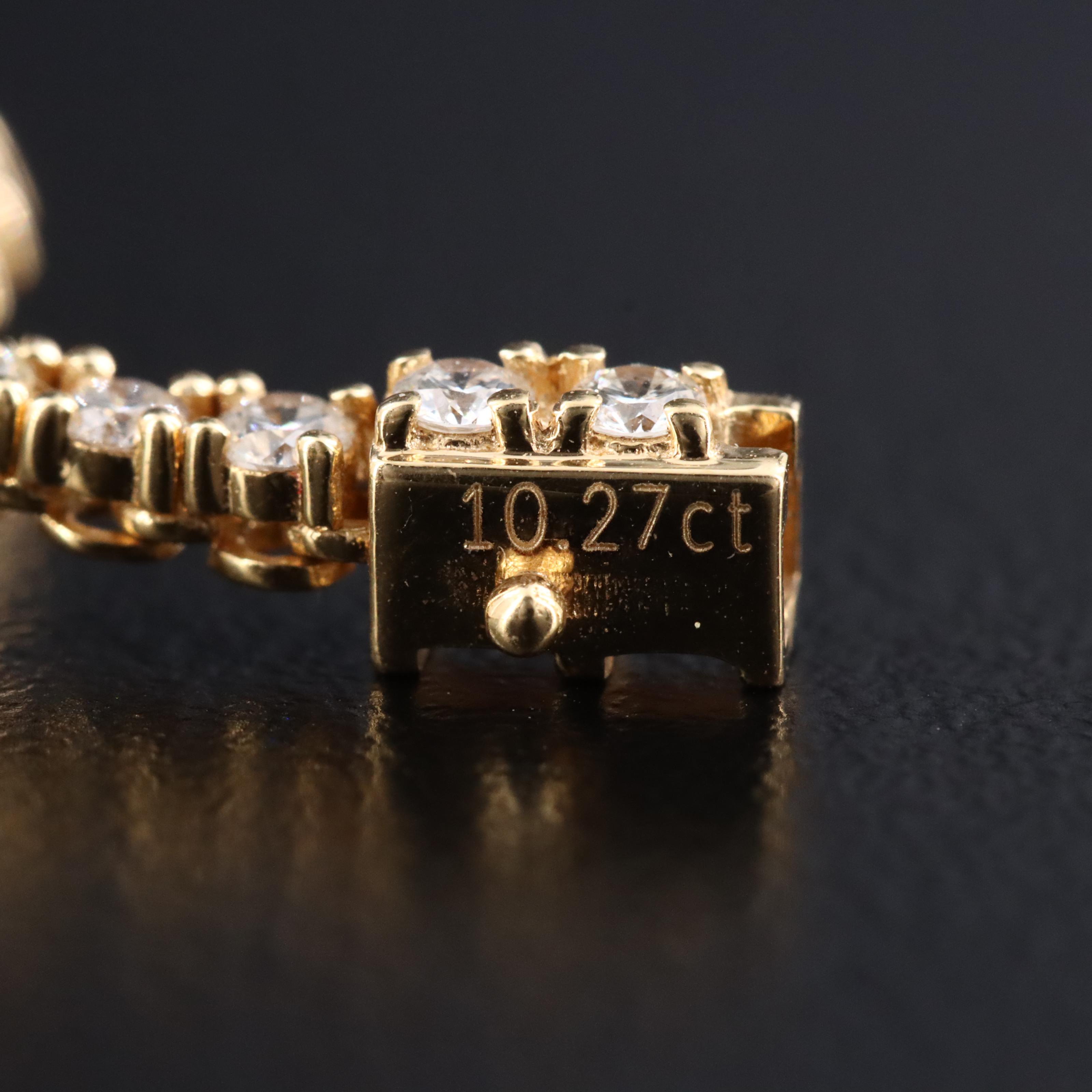 18K 10.27 CTW Diamond Riviera Necklace