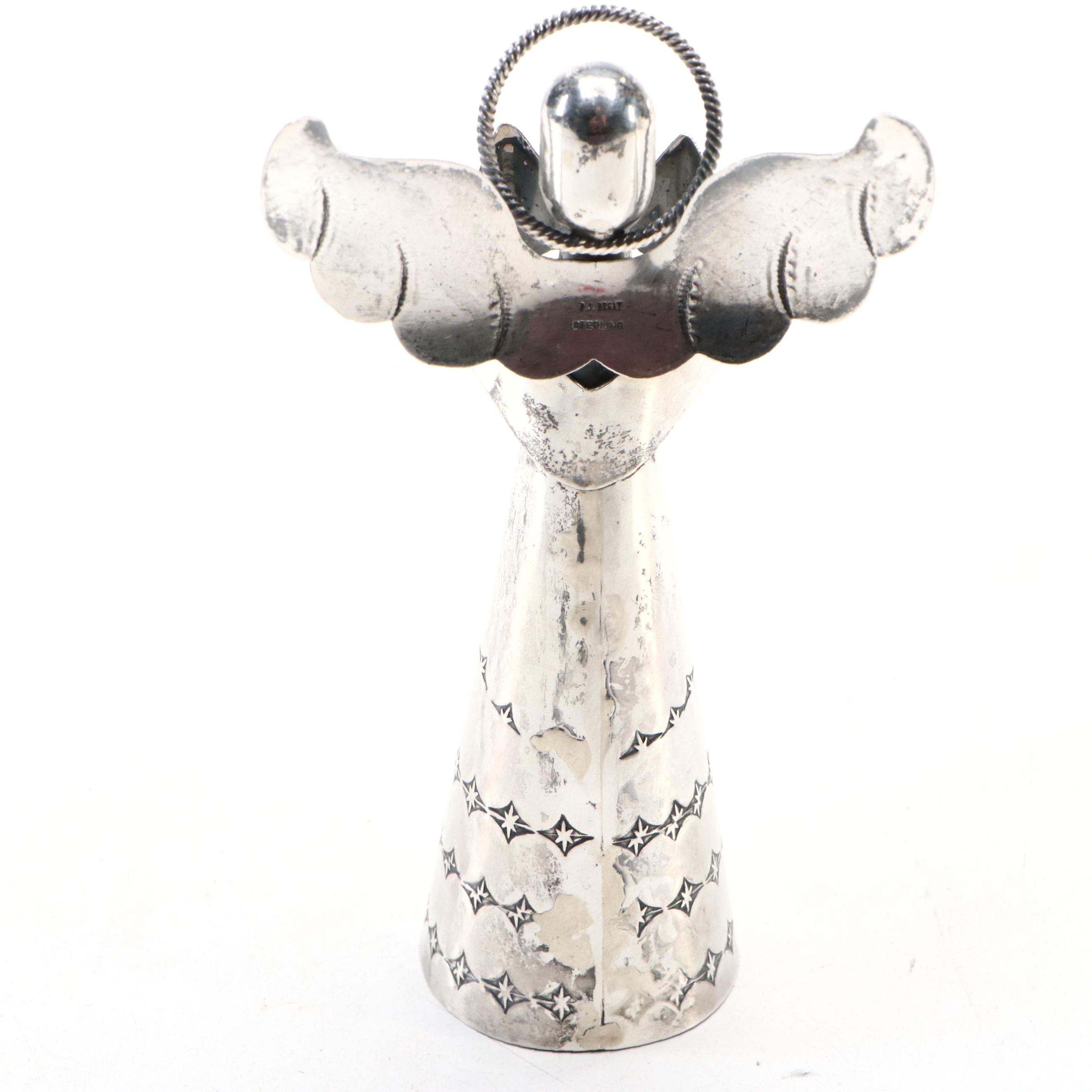P. J. Begay Navajo Sterling Silver Angel Bell