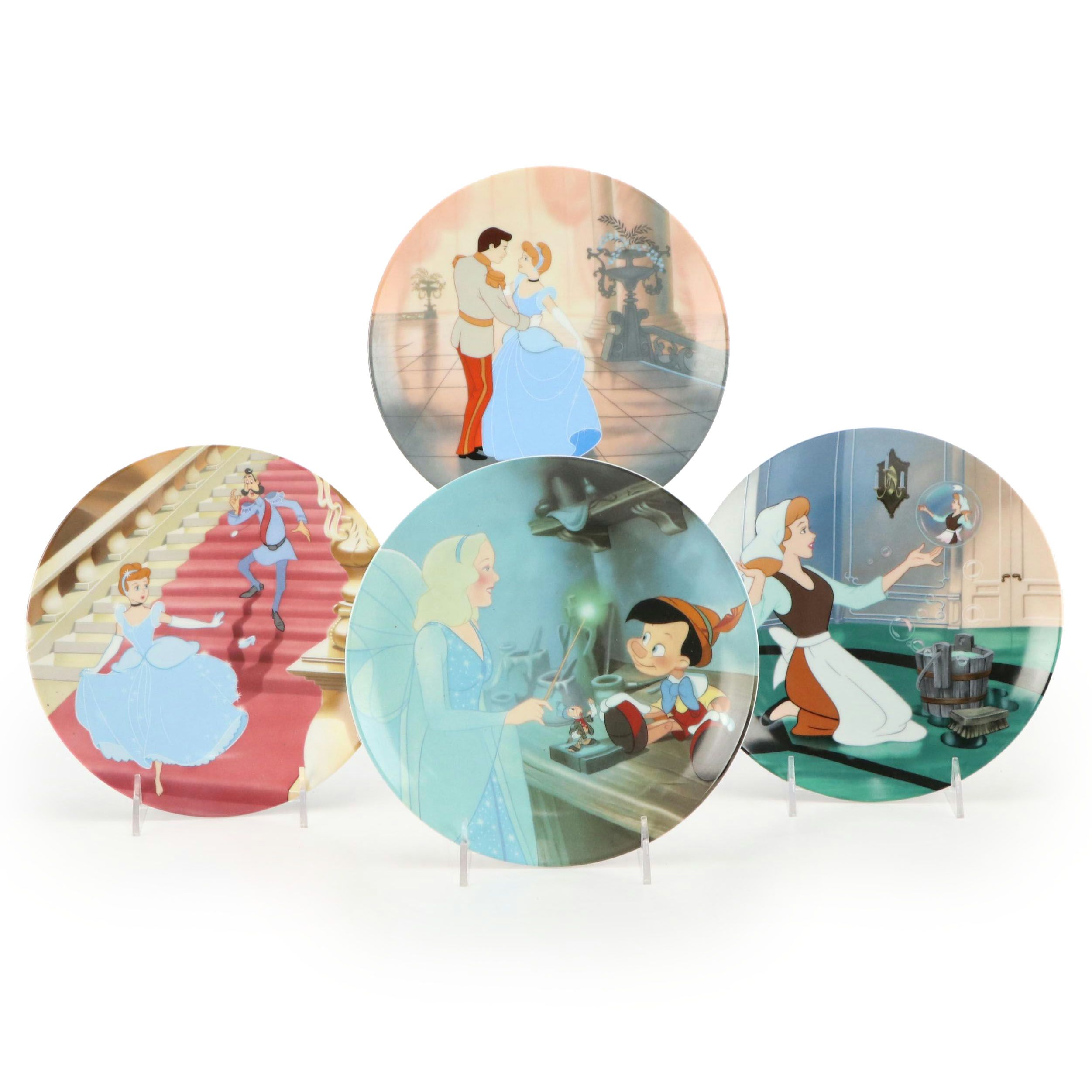 Walt Disney Edward M. Knowles Collector Plates with Cinderella and More