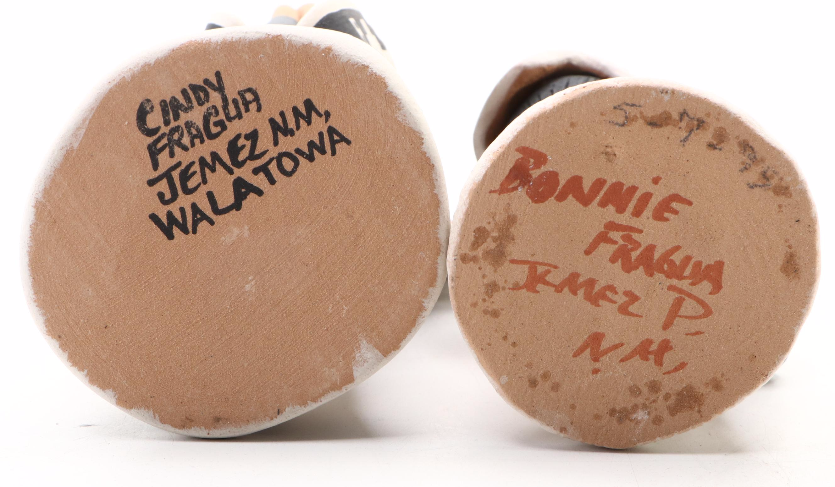 Bonnie and Cindy Fragua Jemez Pueblo Ceramic Figurines