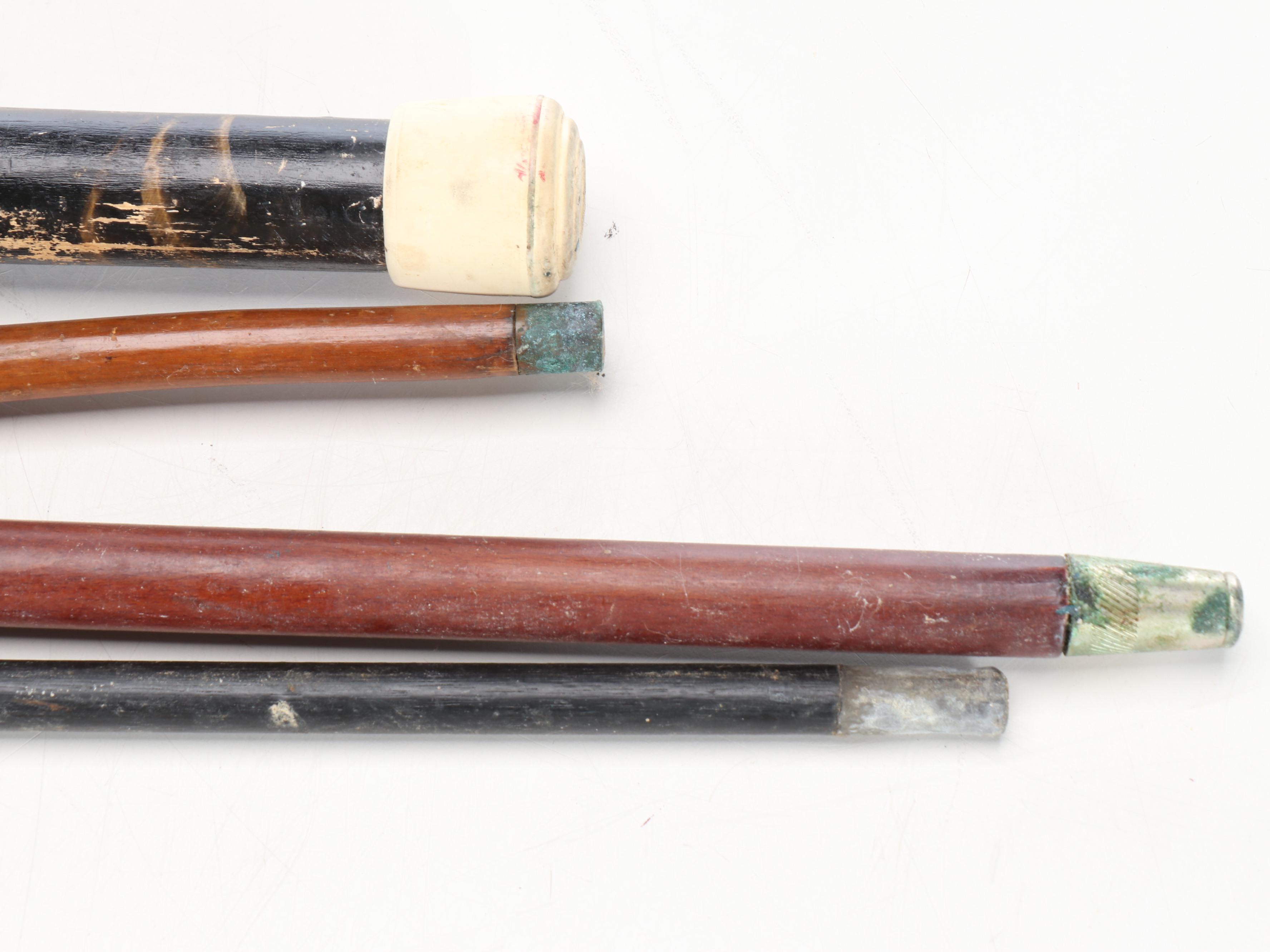 Hurtado Spanish Carved Wood and Other Wooden Walking Sticks