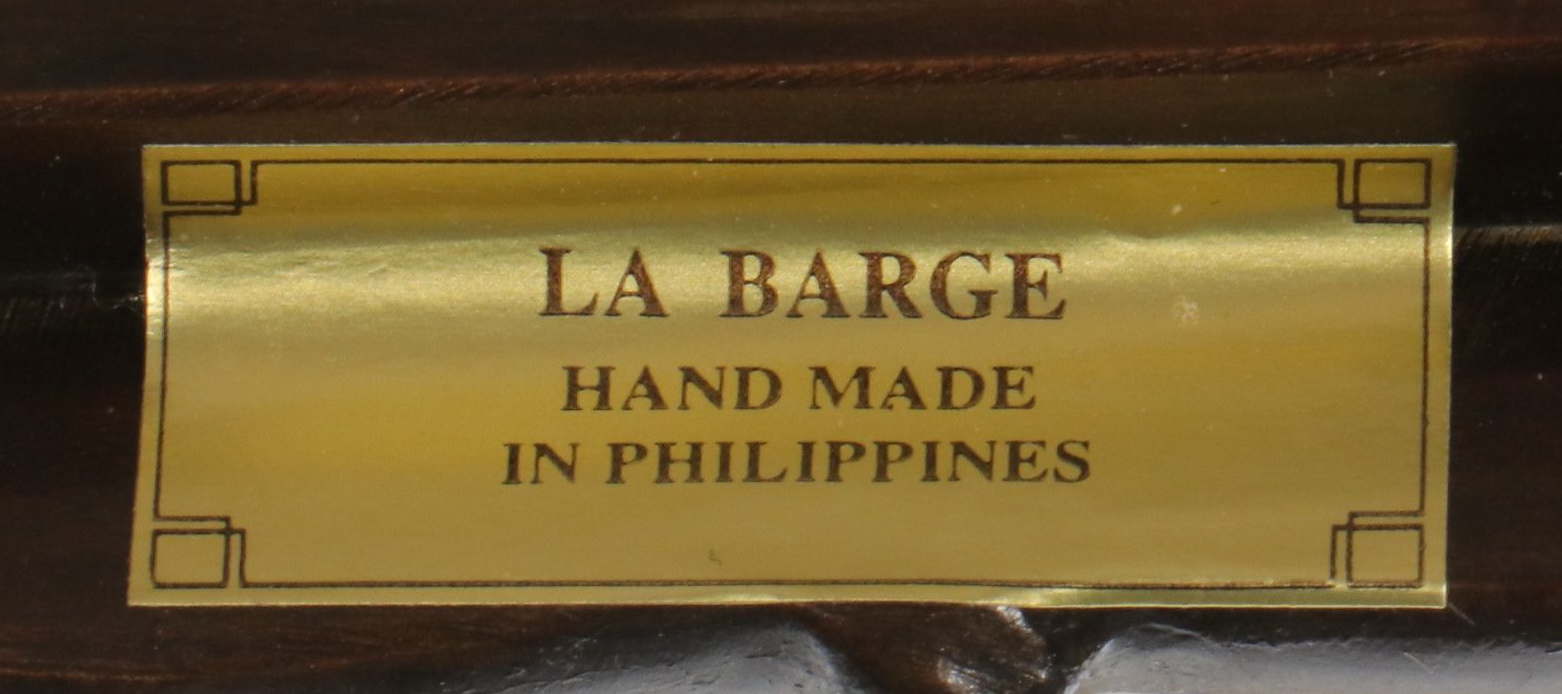 La Barge Metal Coffee Table with Glass Top