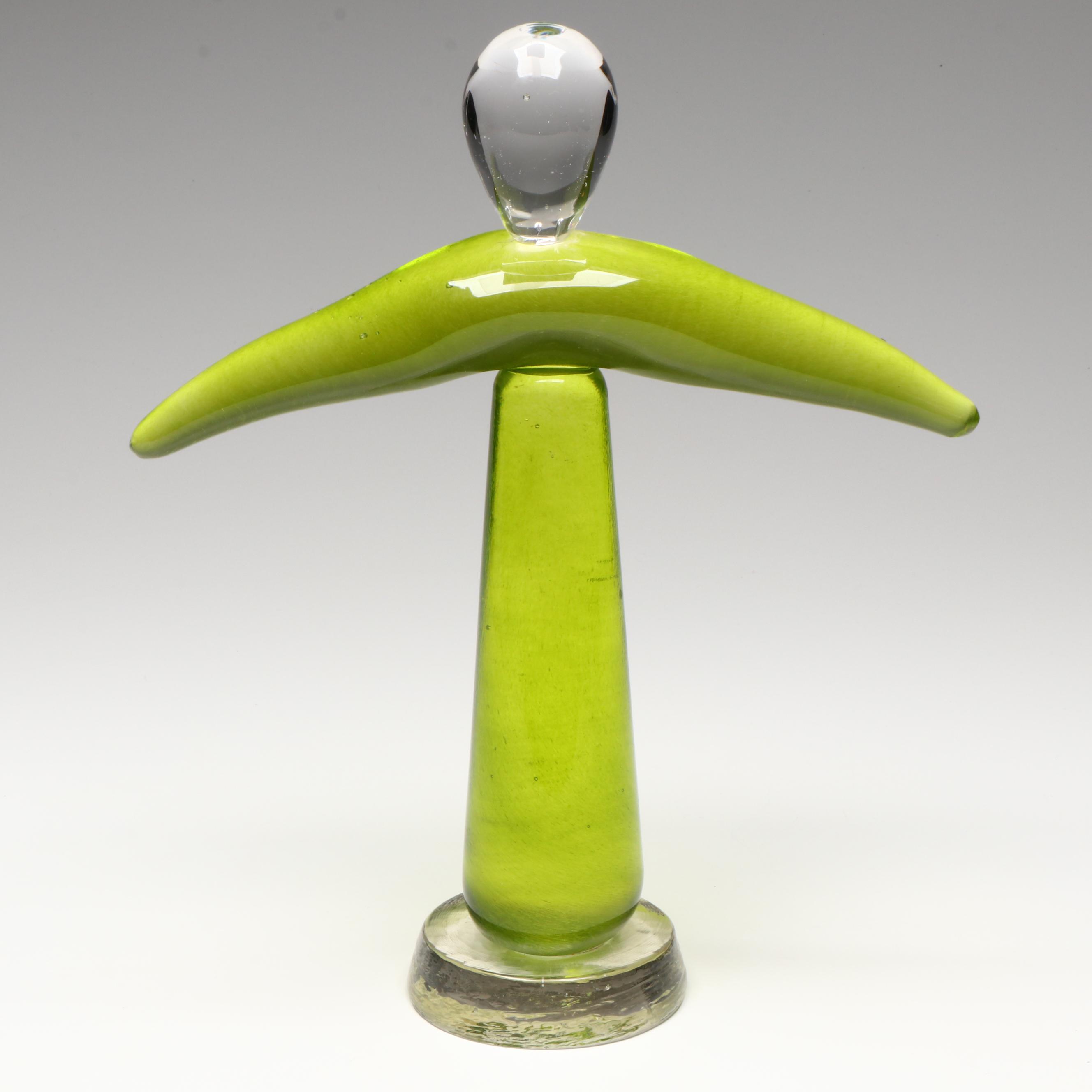 Maurice Alvarado Abstract Art Glass Sculpture