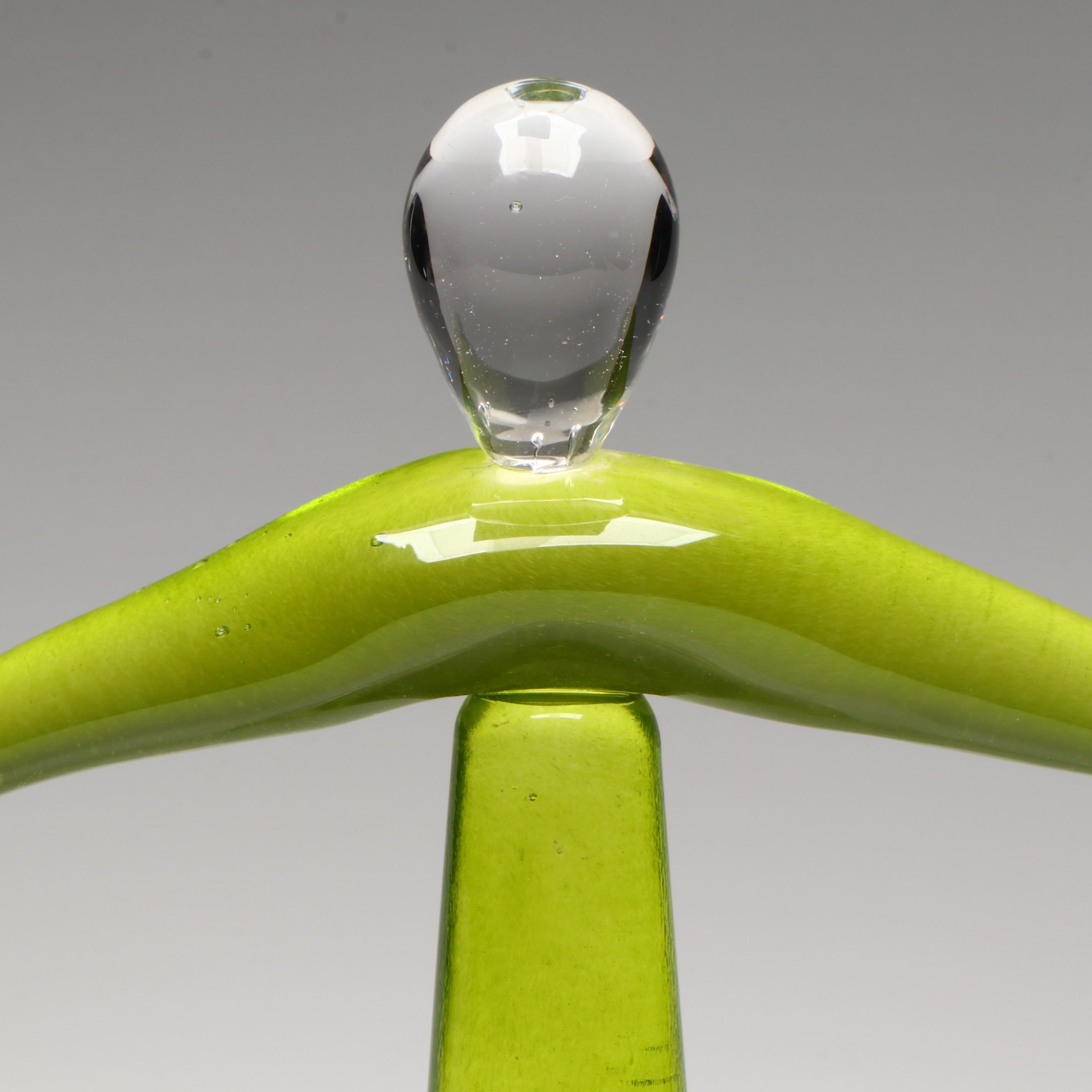 Maurice Alvarado Abstract Art Glass Sculpture