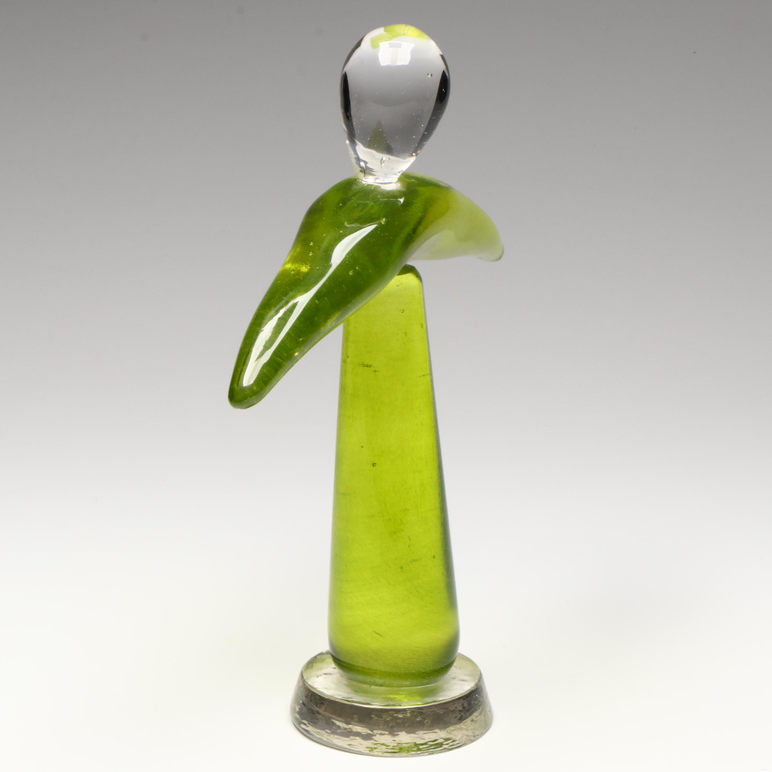 Maurice Alvarado Abstract Art Glass Sculpture