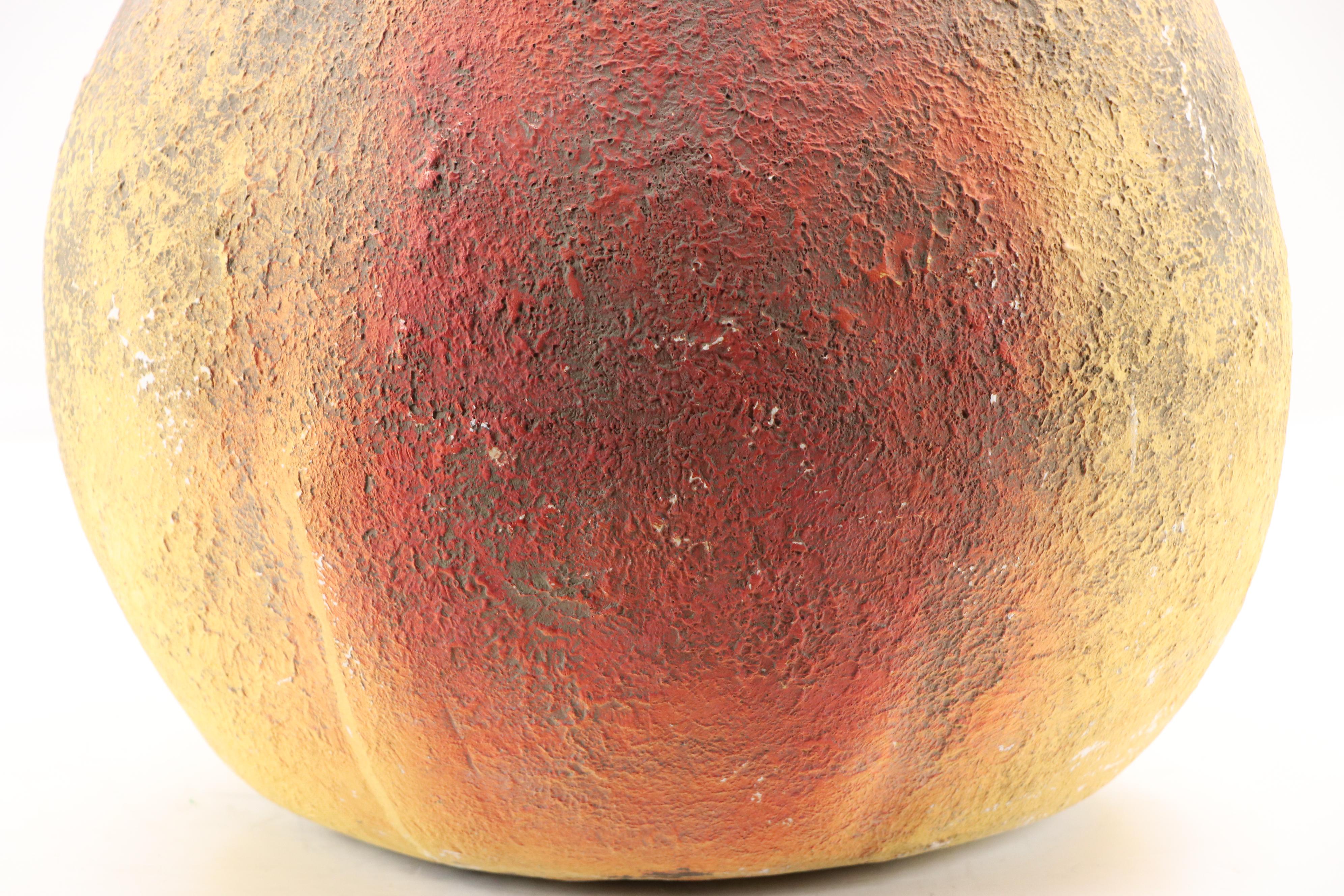 Large-Scale Airbrushed Chalkware Sculpture of a Pear, Circa 1930